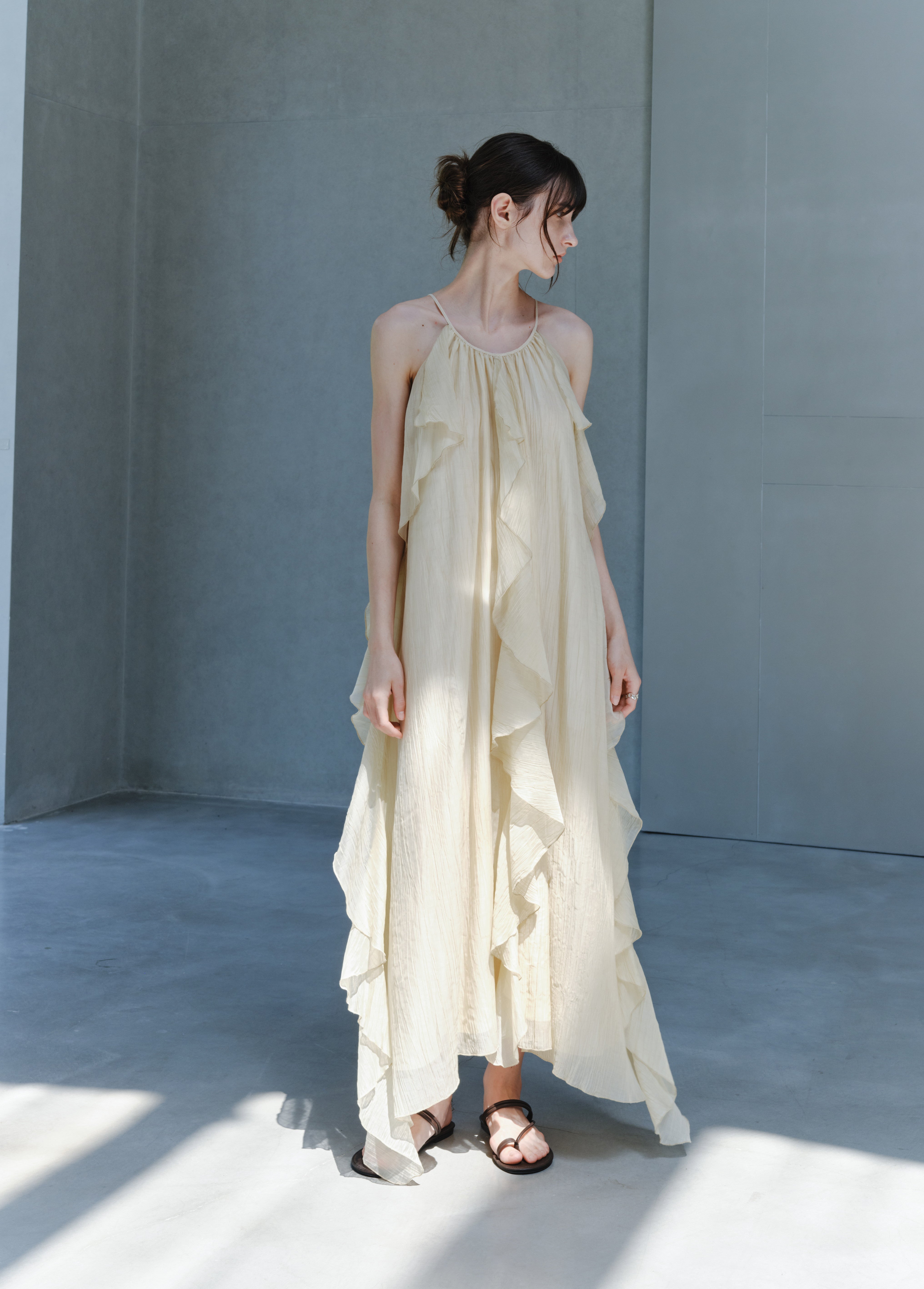 ROMANTIC SHEER FRILL DRESS