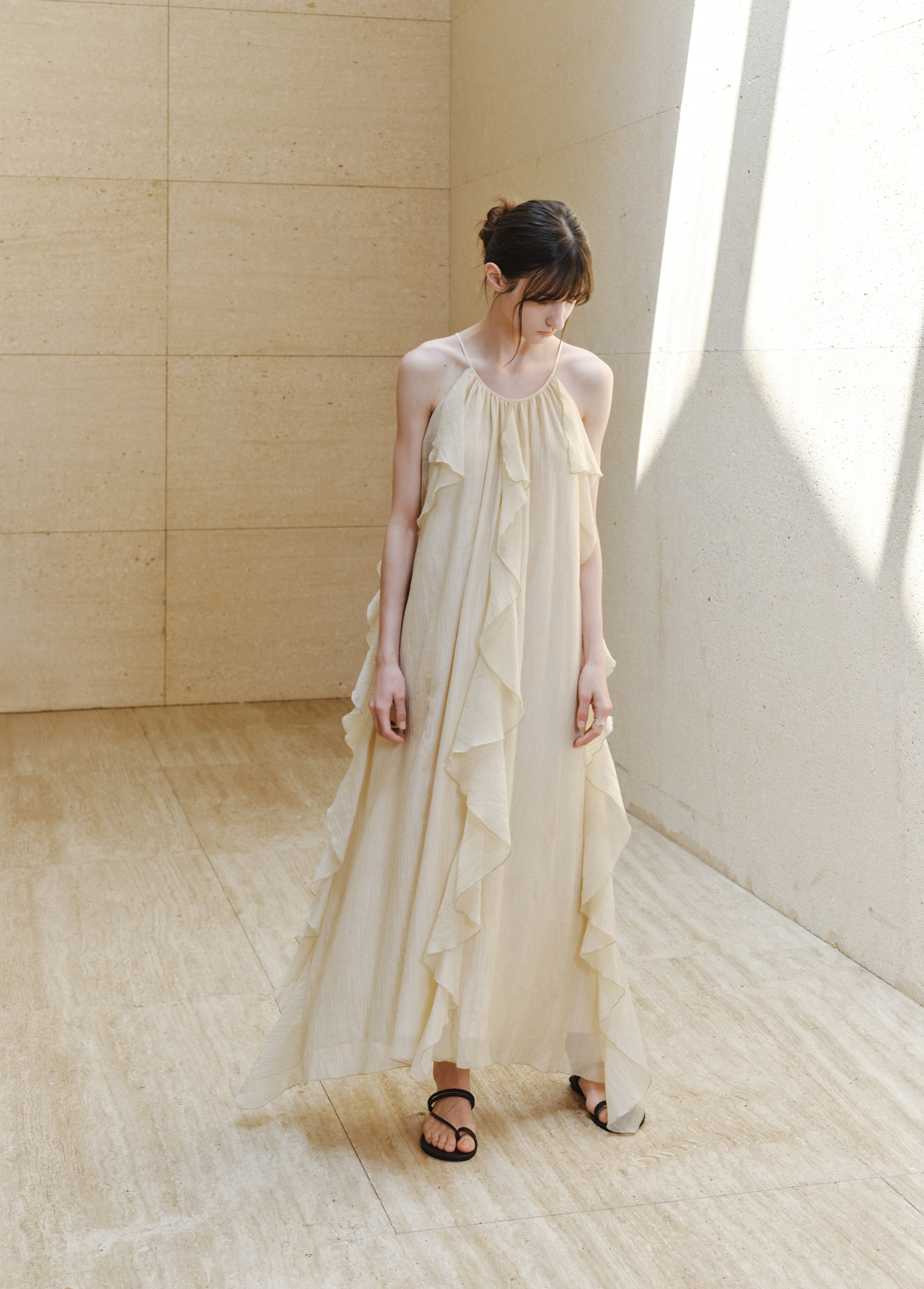 ROMANTIC SHEER FRILL DRESS
