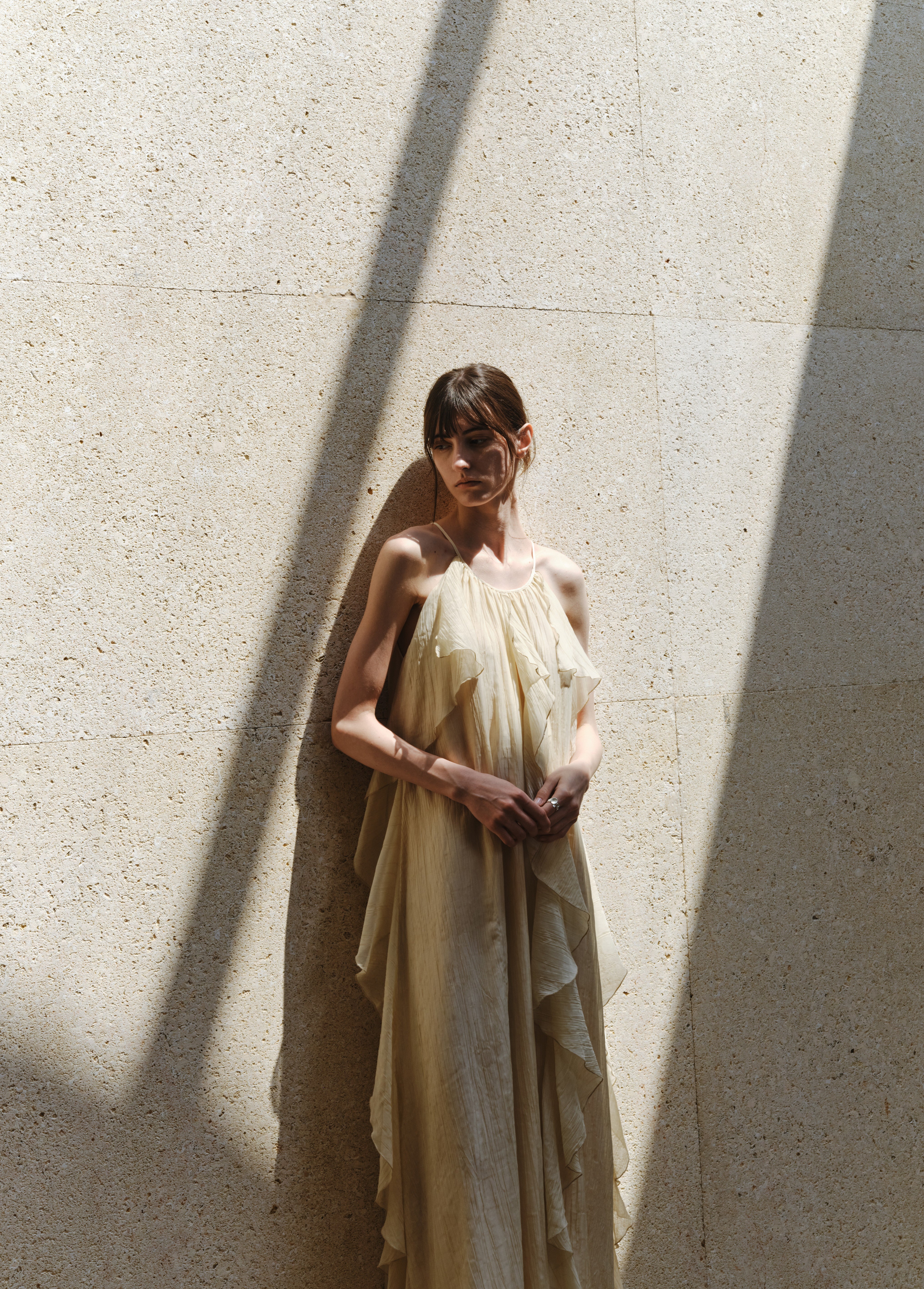 ROMANTIC SHEER FRILL DRESS