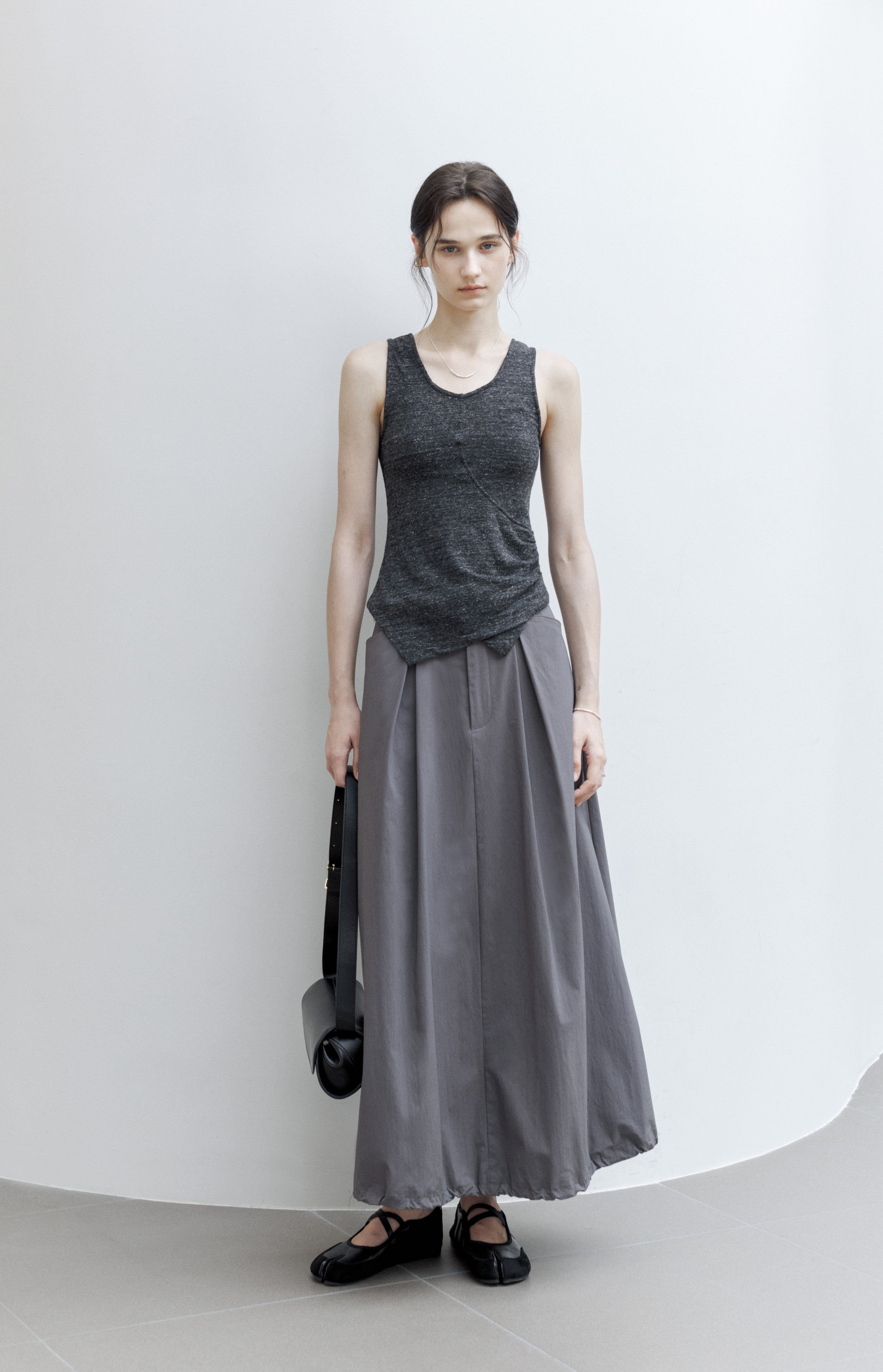 GATHERE LAYERED TANK TOP / ギャザーレイヤードタンクトップ