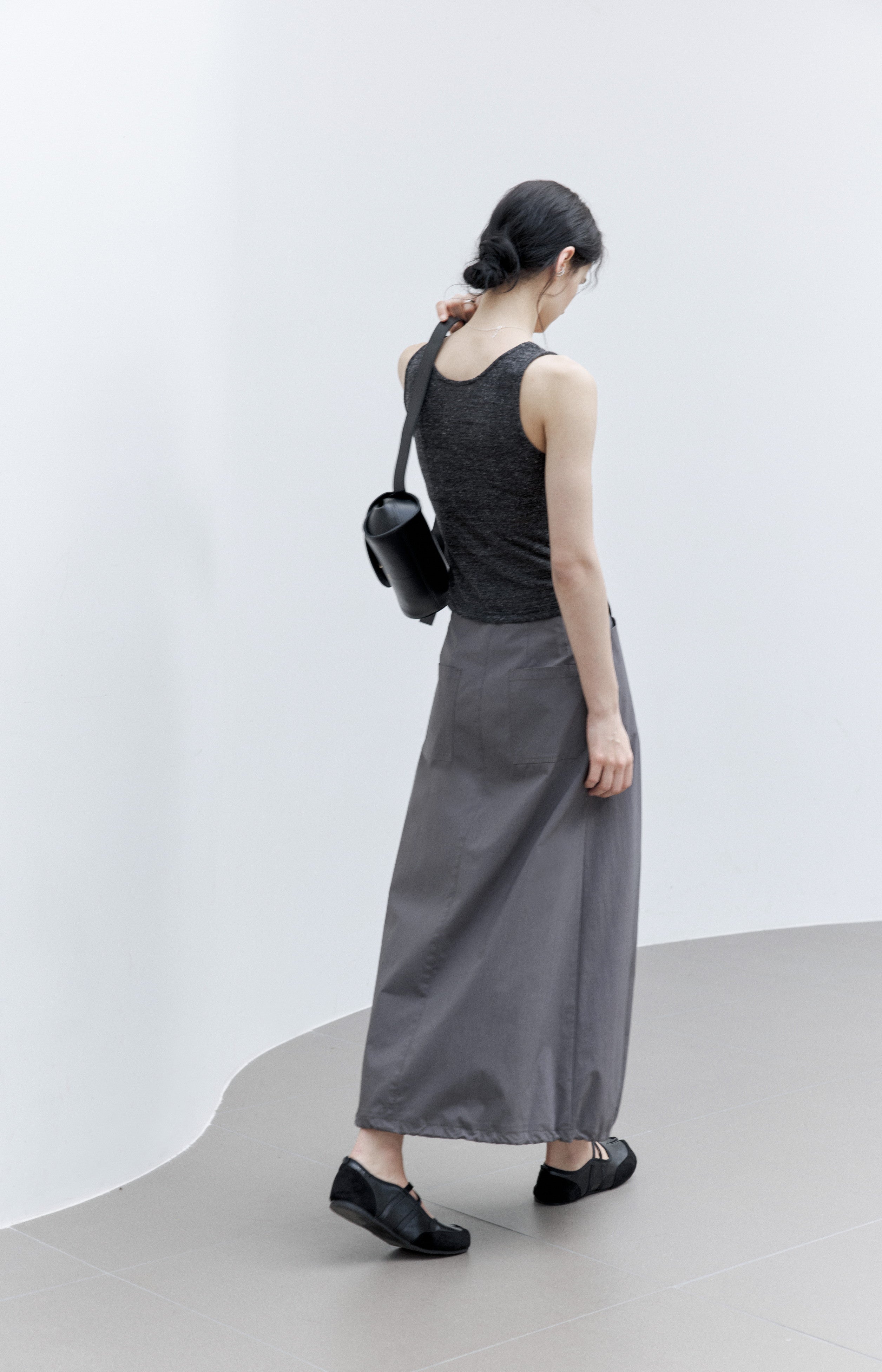 GATHERE LAYERED TANK TOP / ギャザーレイヤードタンクトップ
