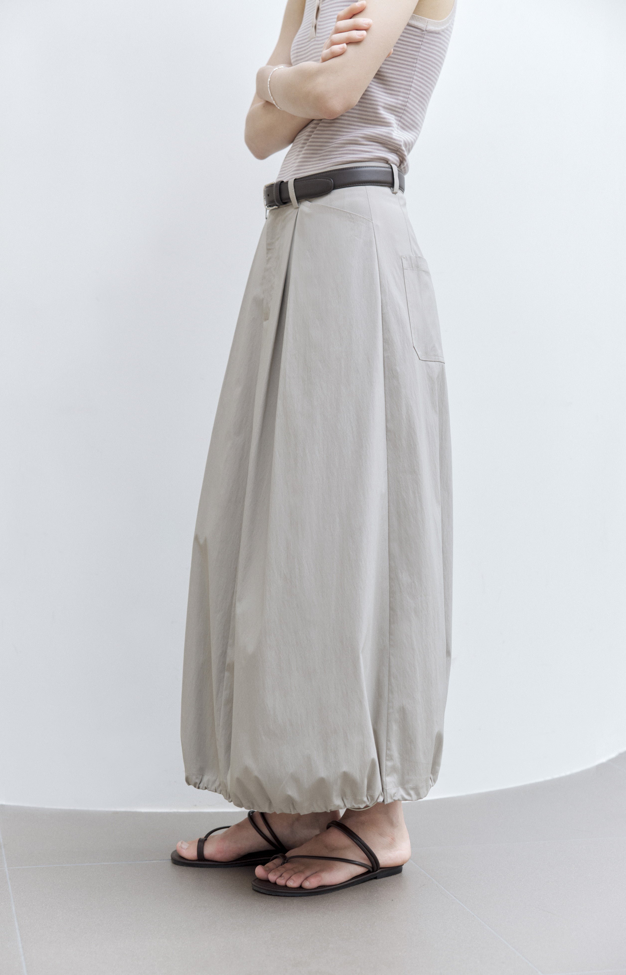 2WAY FLARE BALLOON SKIRT / 2WAYフレアバルーンスカート