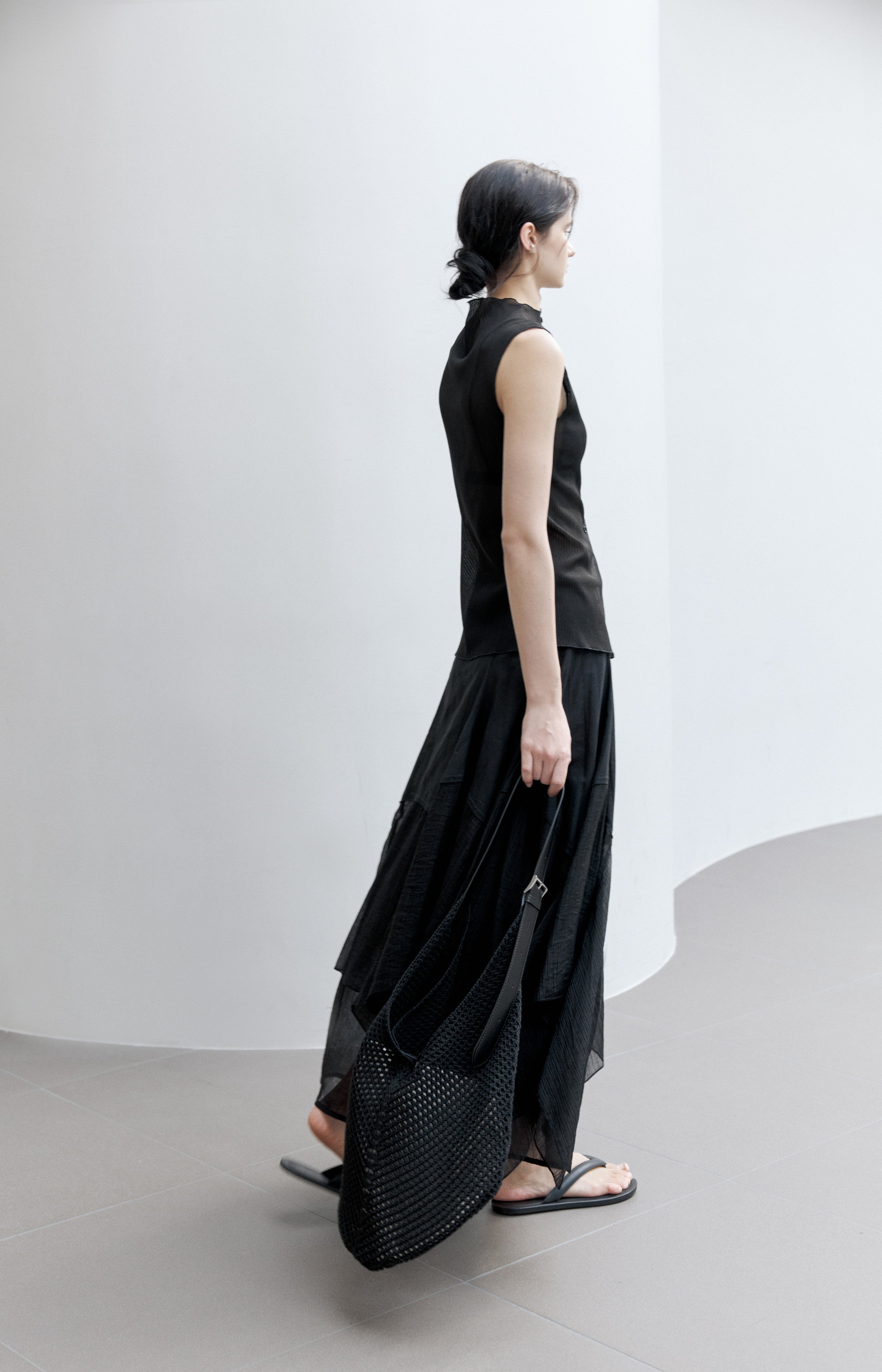 SHEER STRIPE AIRY BLOUSE / シアーストライプエアリーブラウス