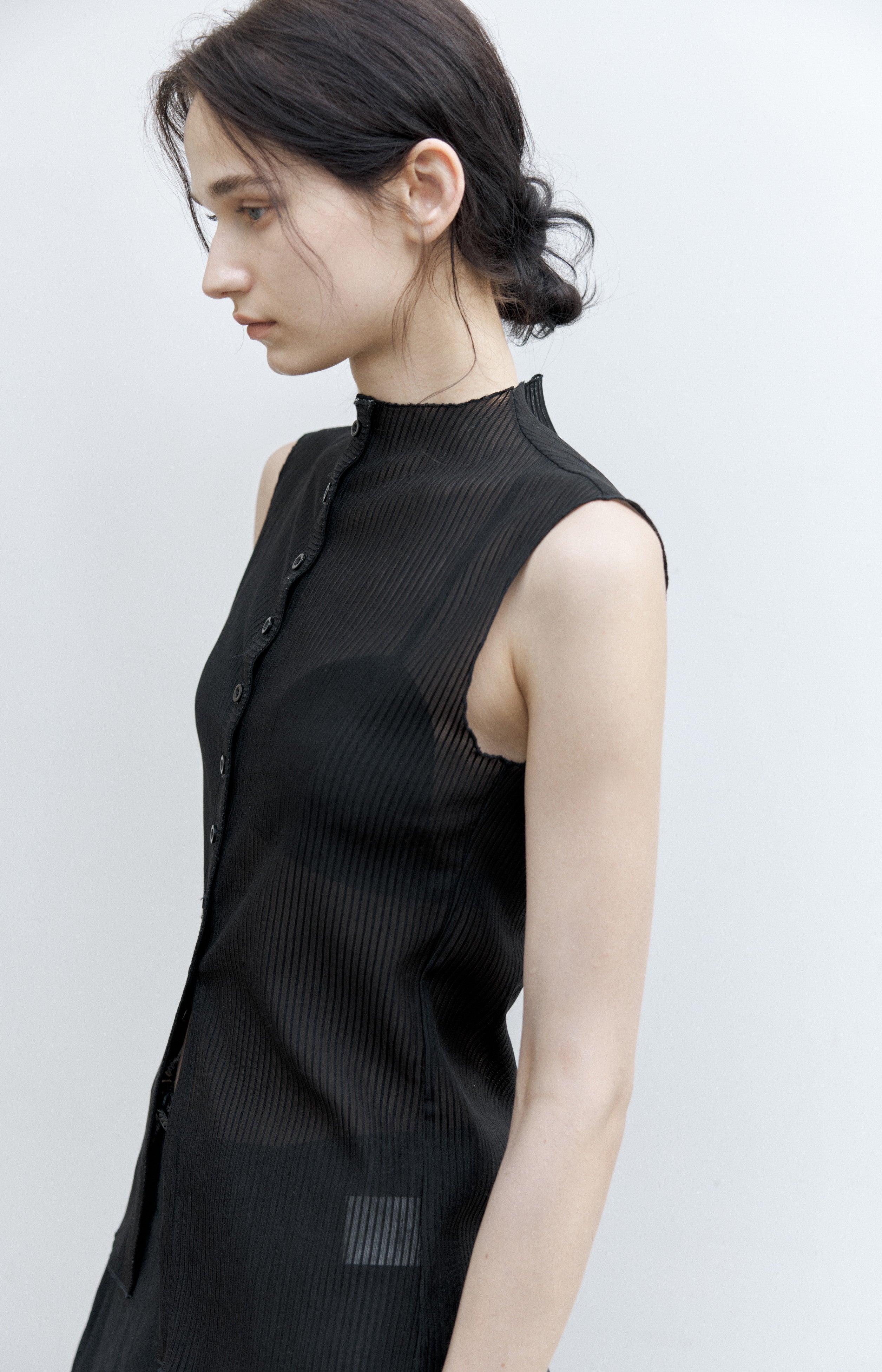 SHEER STRIPE AIRY BLOUSE / シアーストライプエアリーブラウス