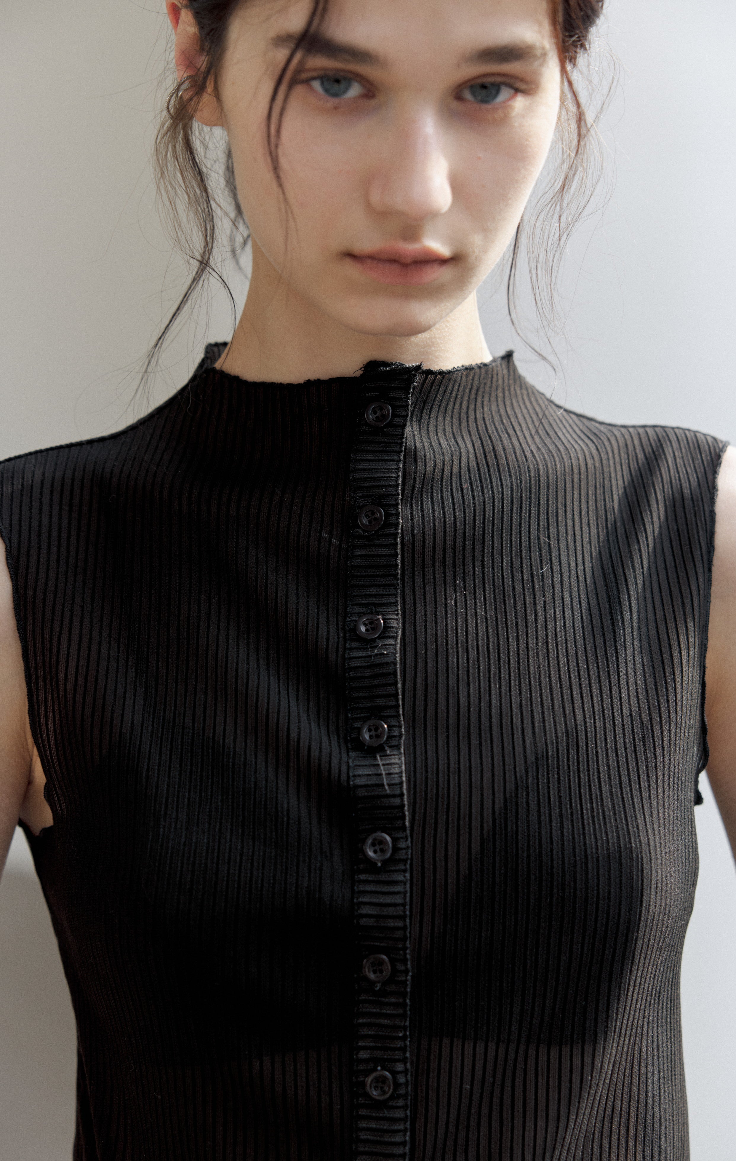 SHEER STRIPE AIRY BLOUSE / シアーストライプエアリーブラウス