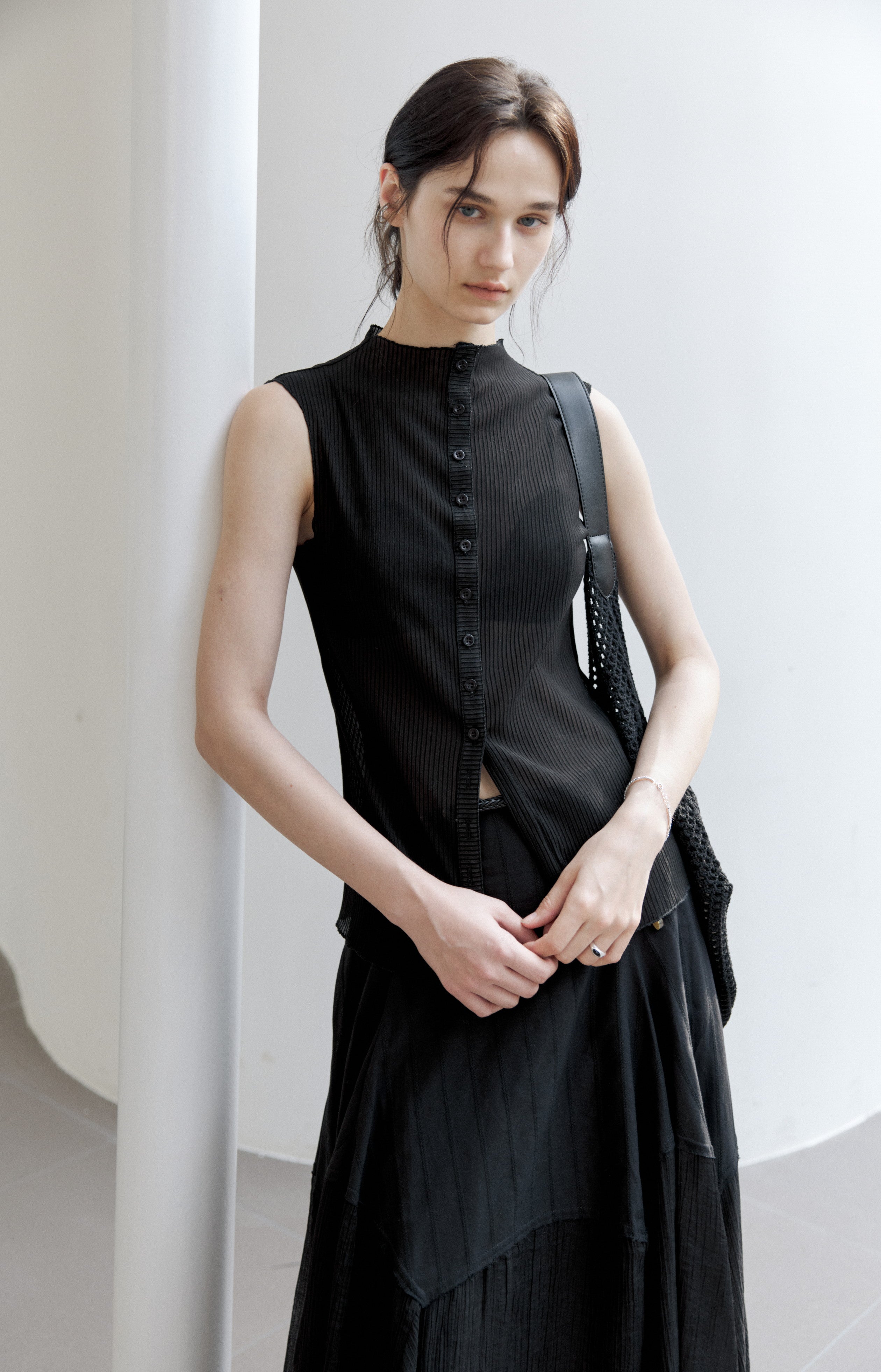 SHEER STRIPE AIRY BLOUSE / シアーストライプエアリーブラウス