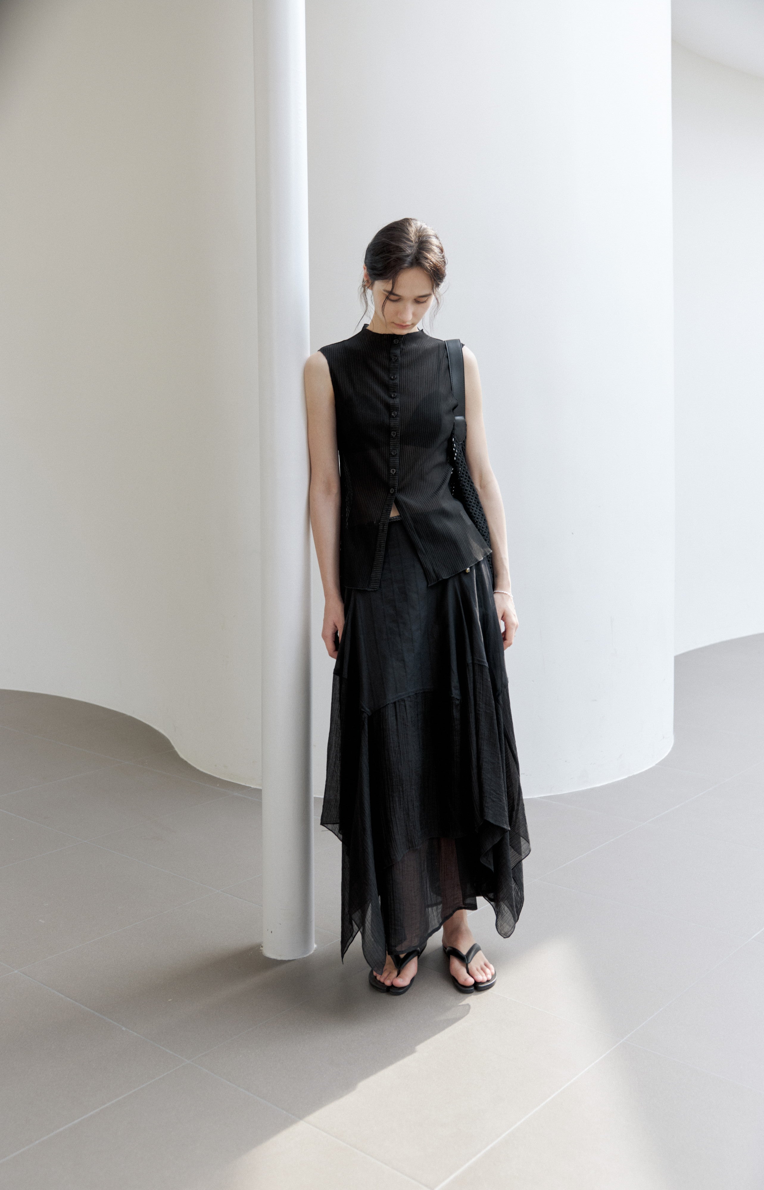 MIX FRILL TIERED SKIRT / ミックスフリルティアードスカート