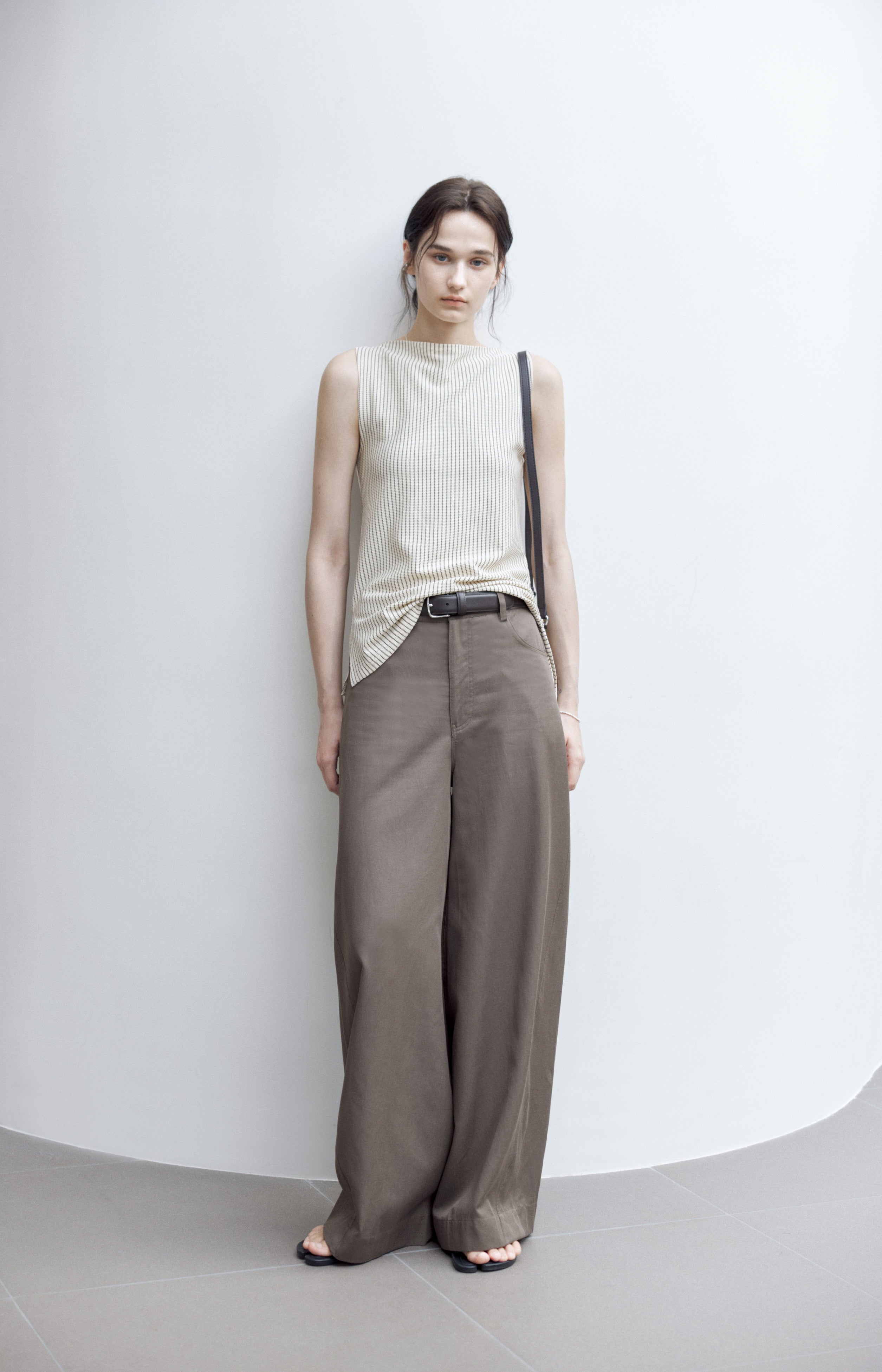 SIDE STRING STRIPE TOP / サイドストリングストライプトップ