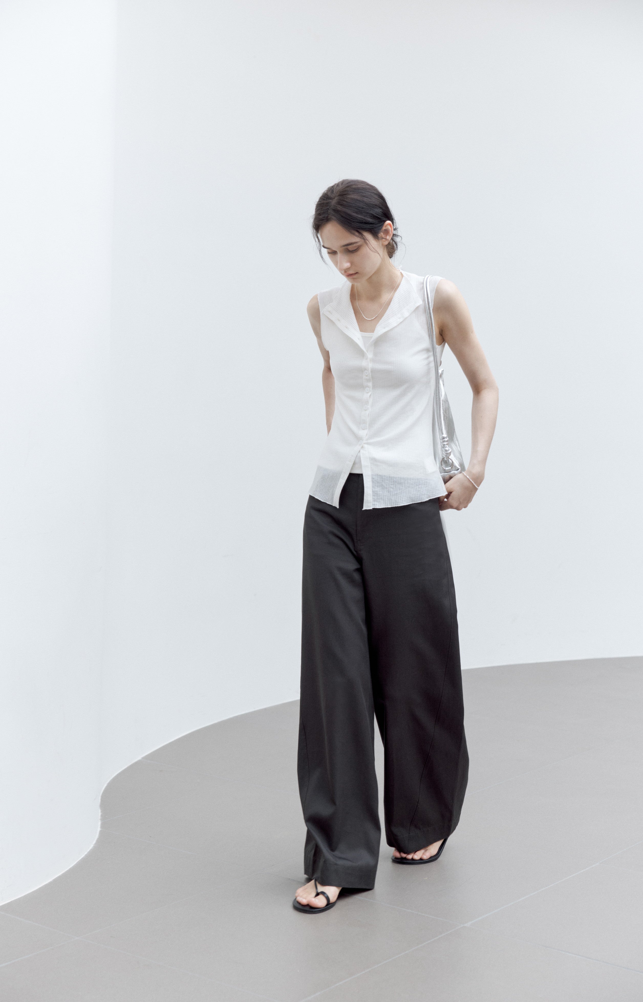 SHEER STRIPE AIRY BLOUSE / シアーストライプエアリーブラウス