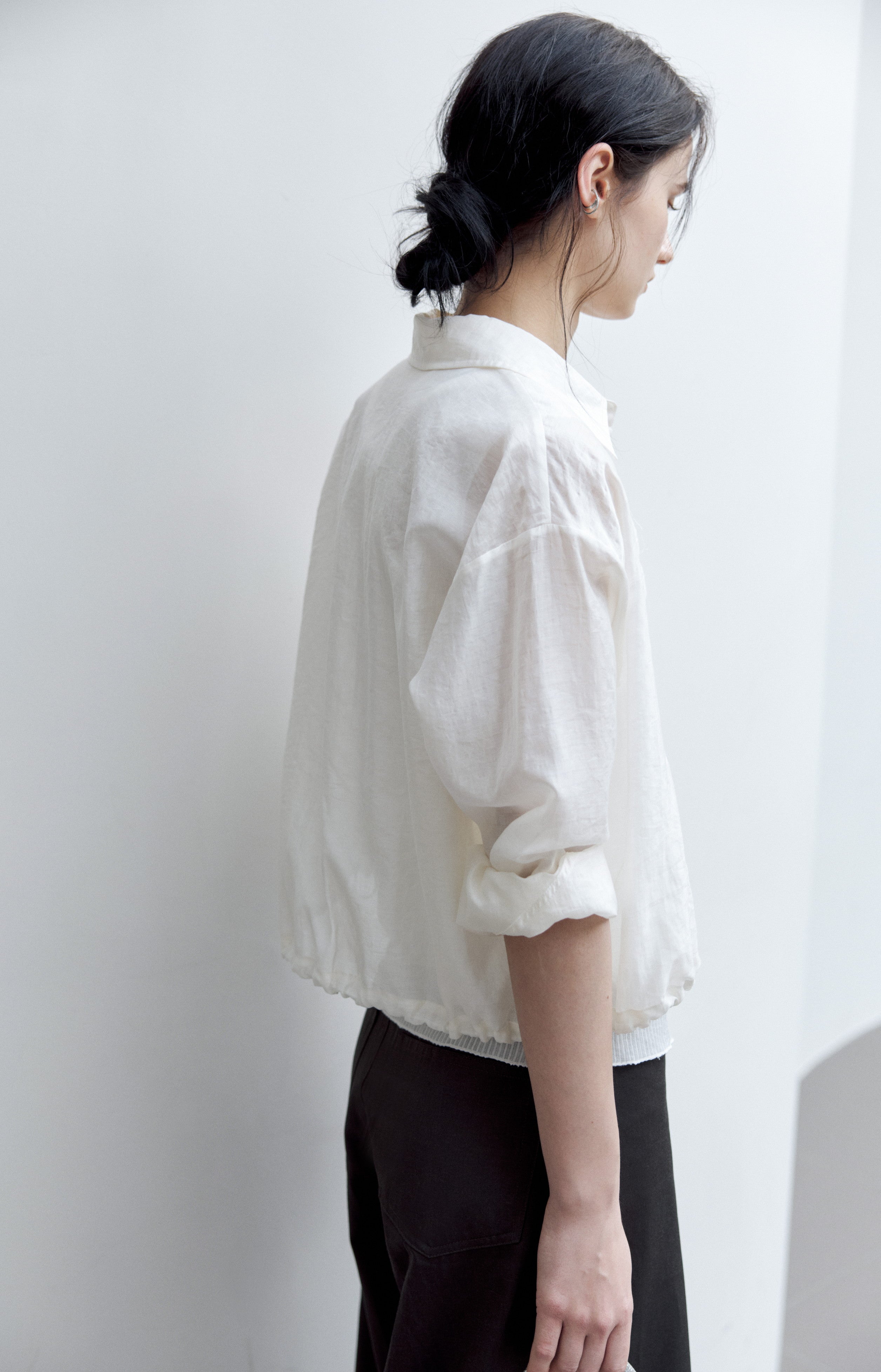 AIRY SHEER COVER SHIRT / エアリーシアーカバーシャツ