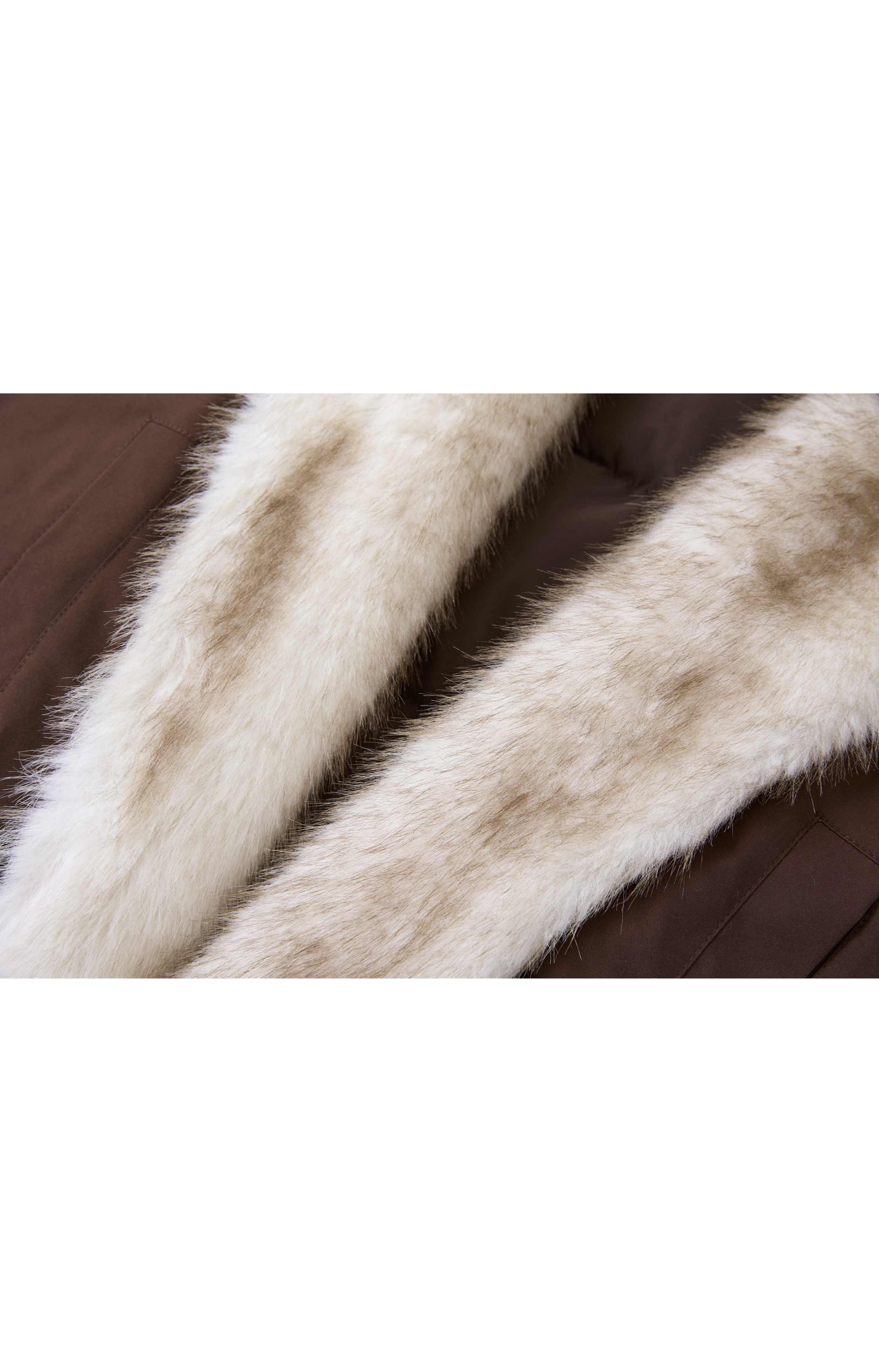 FUR LAPEL DRAPE DOWN