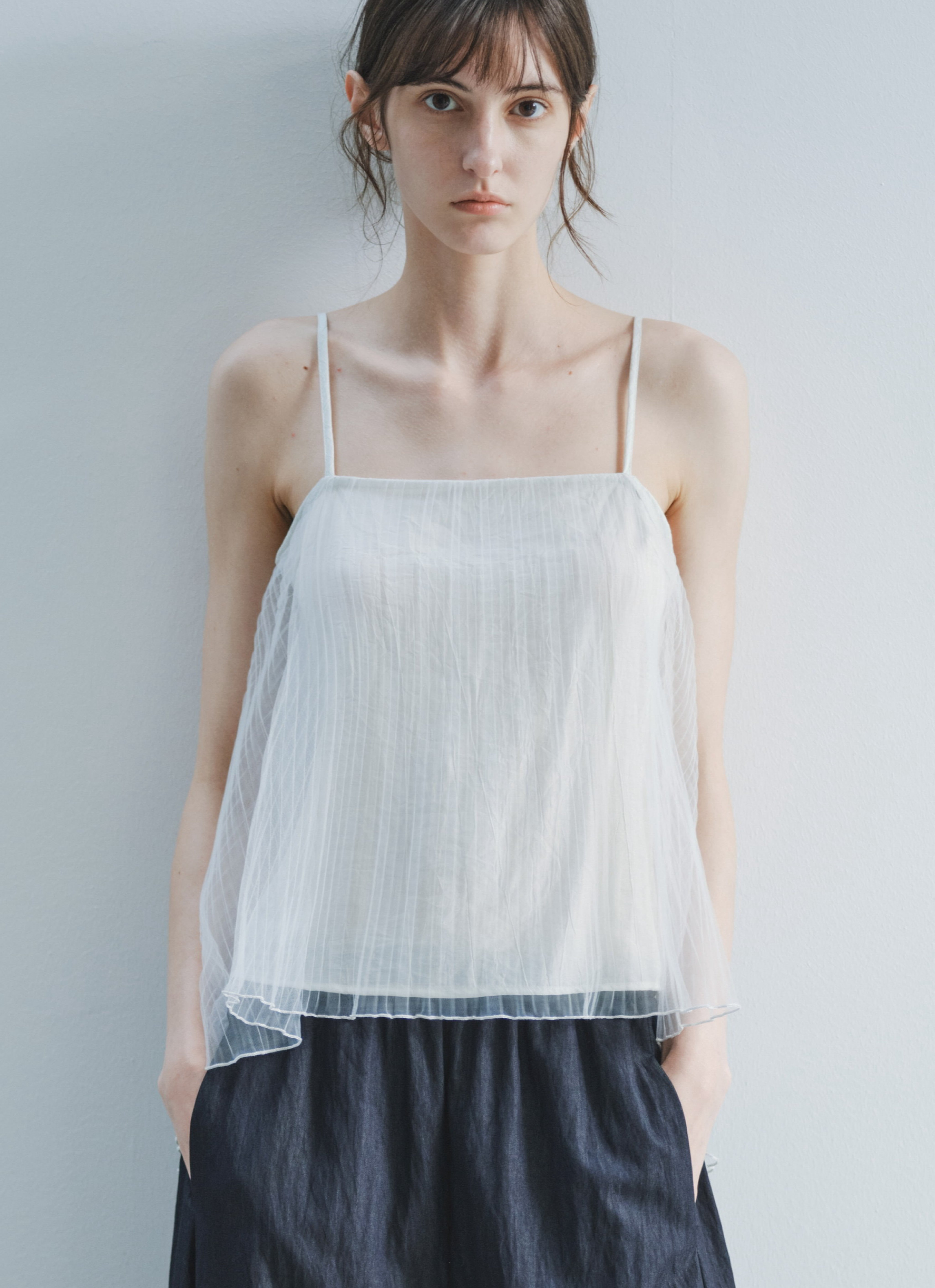TULLE LAYERED CAMI TOP