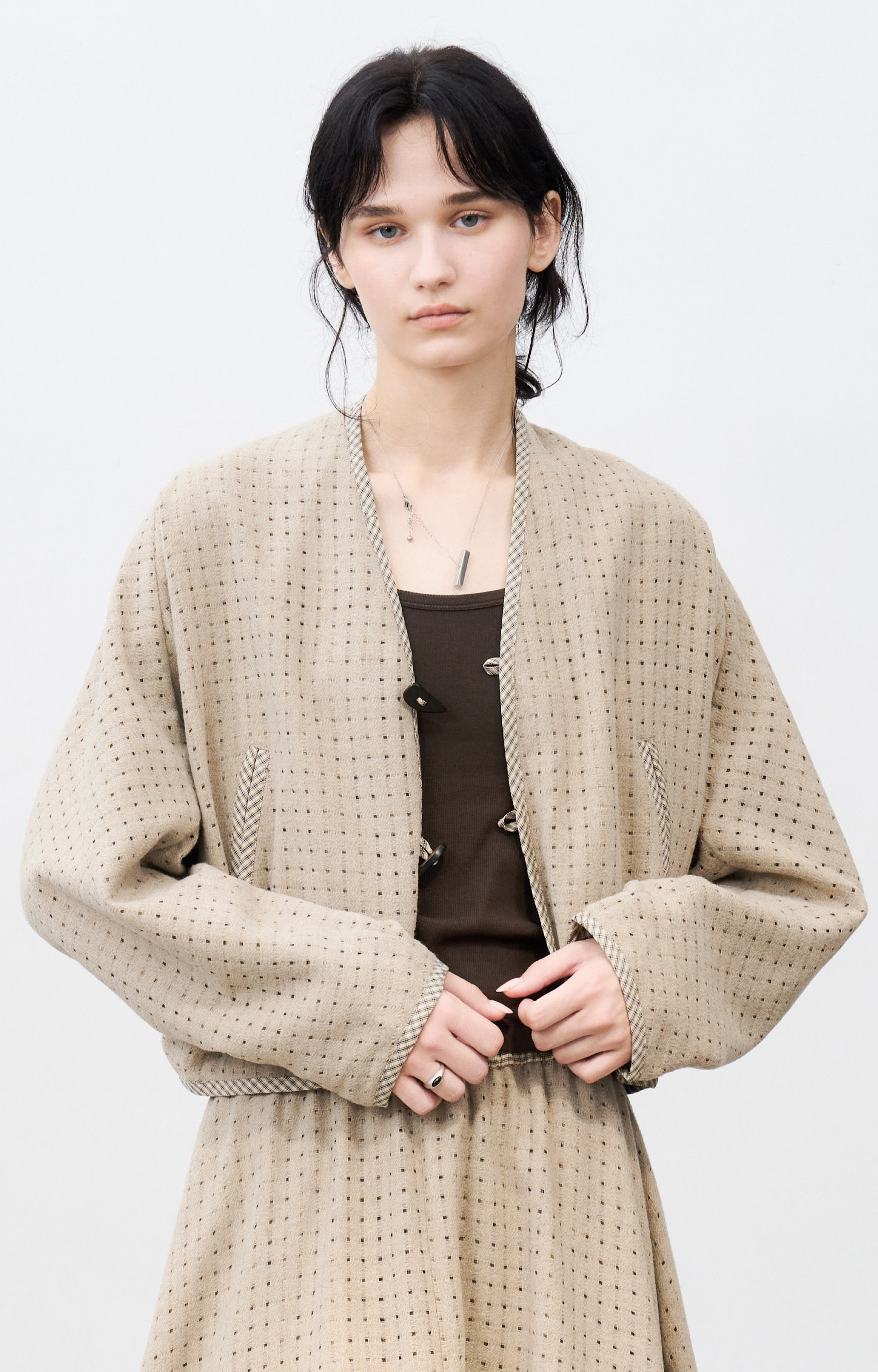 SQUARE MESH SOFT JACKET