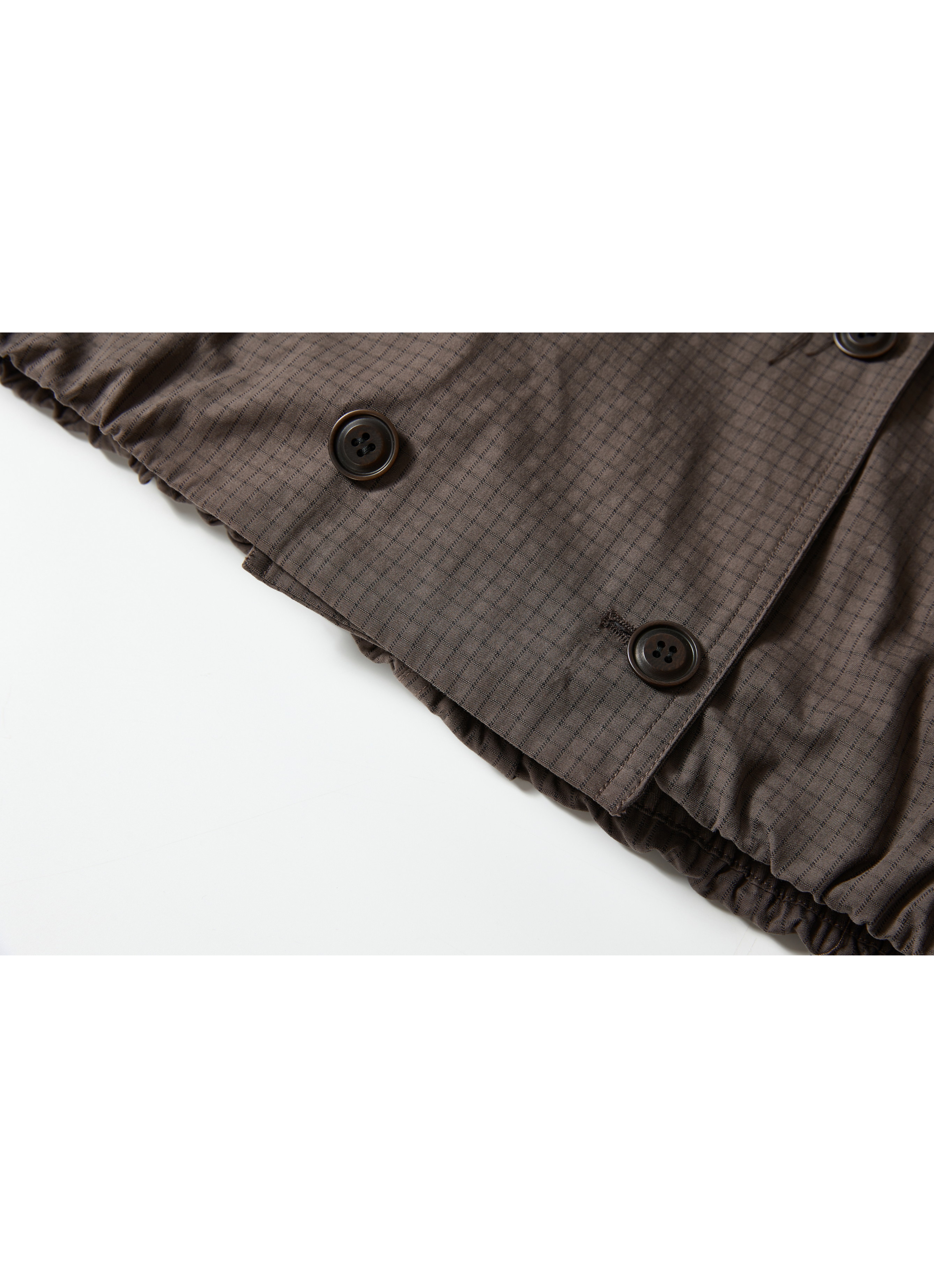 WRAP LAPEL SHORT TRENCH