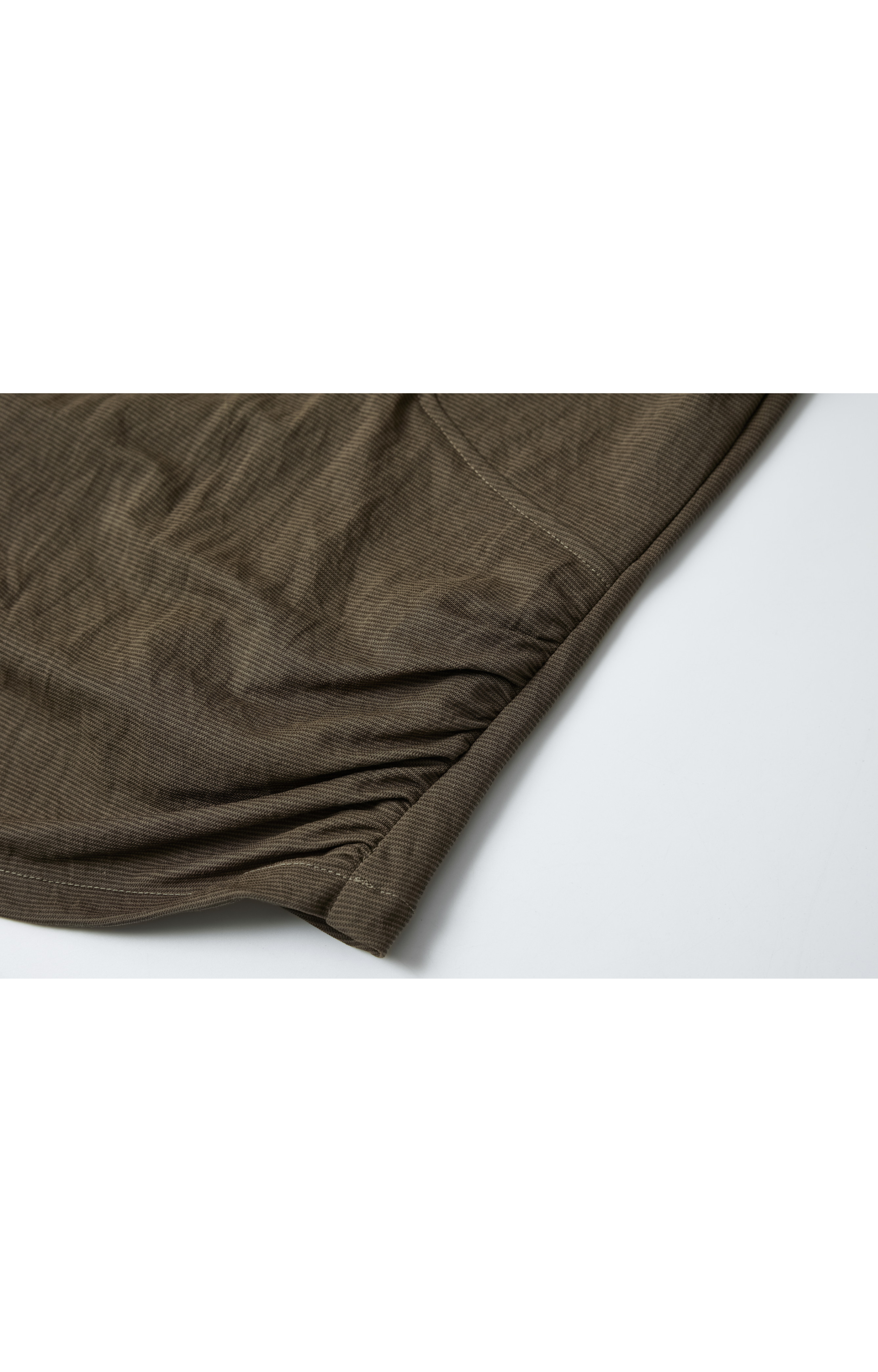 SIDE GATHERE SLIM T-SHIRT / サイドギャザースリムTシャツ