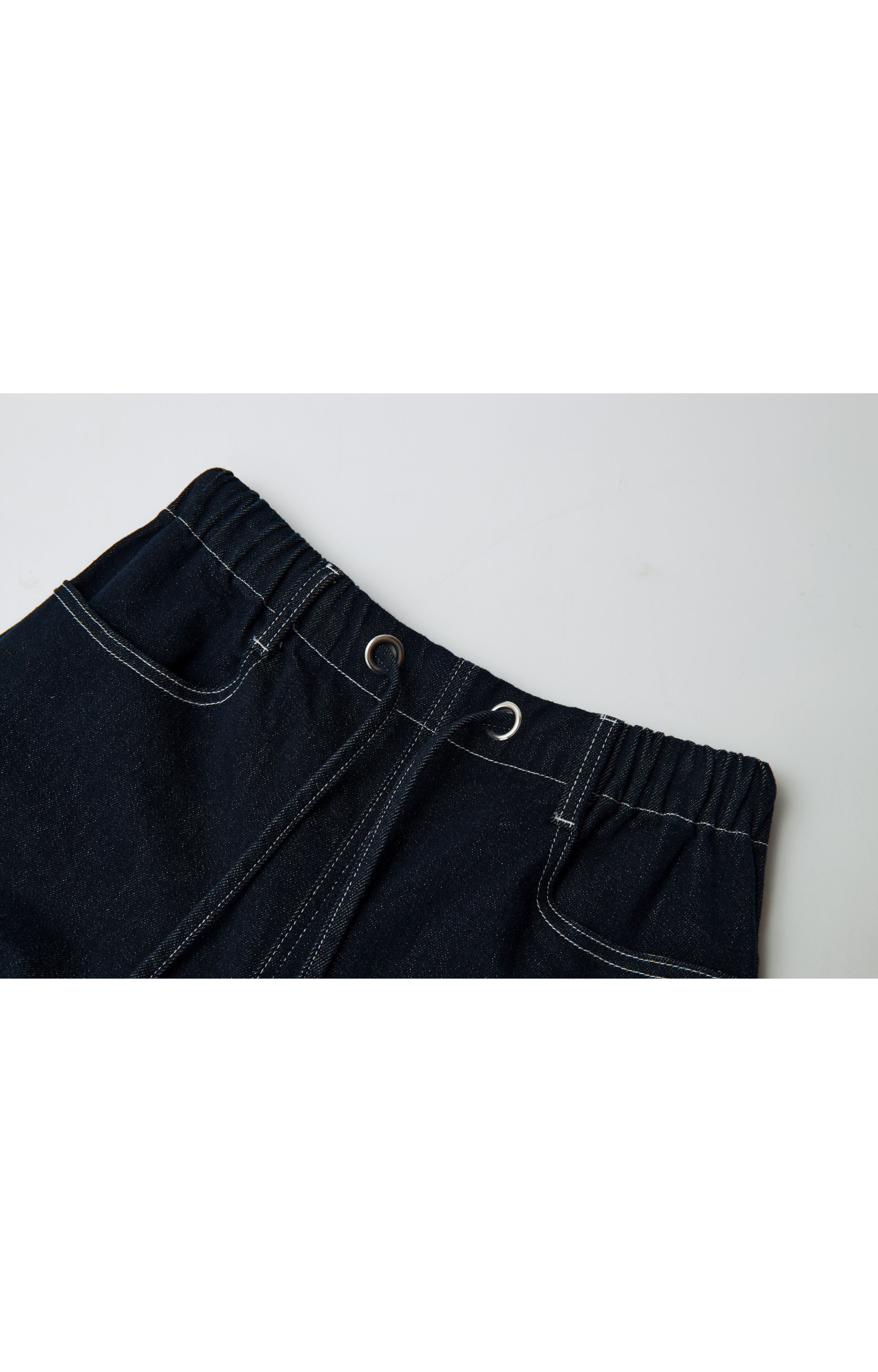 CONTRAST STITCH WIDE JEANS / 콘트라스트 스티치 와이드 청바지