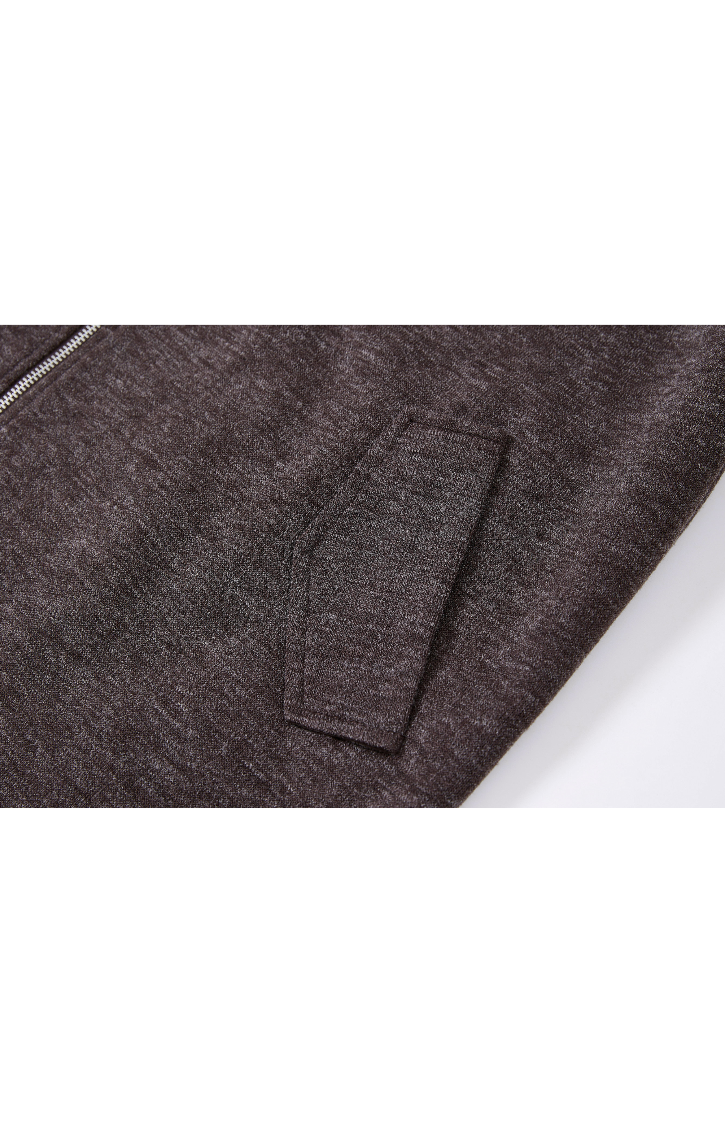 REVERSIBLE PLAID HOODED CARDIGAN / Reversible check hooded cardigan