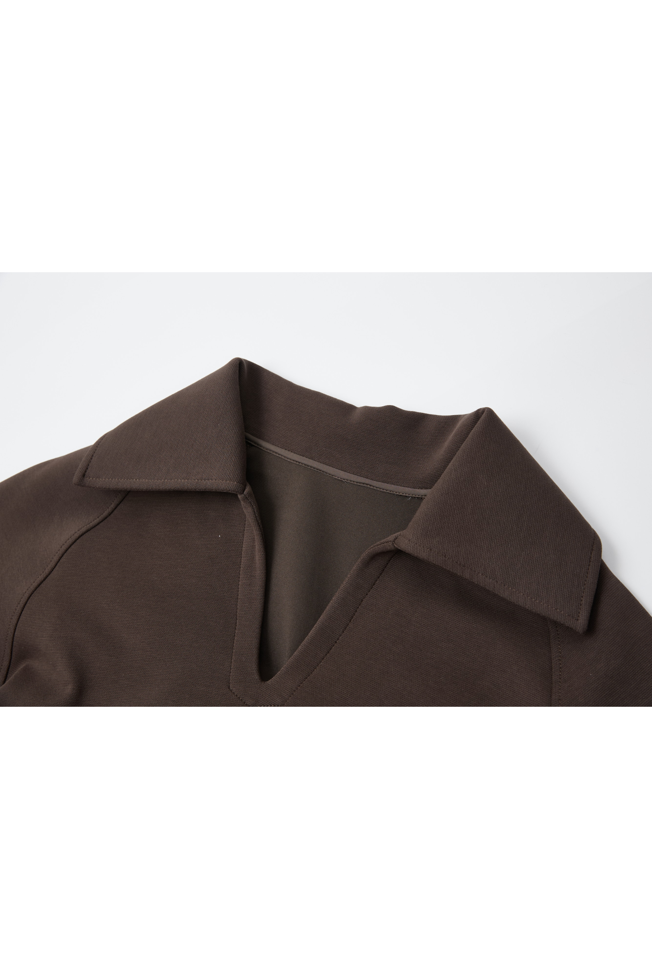 V-NECK LAPEL SWEATSHIRT/V 넥 래퍼 스웨트