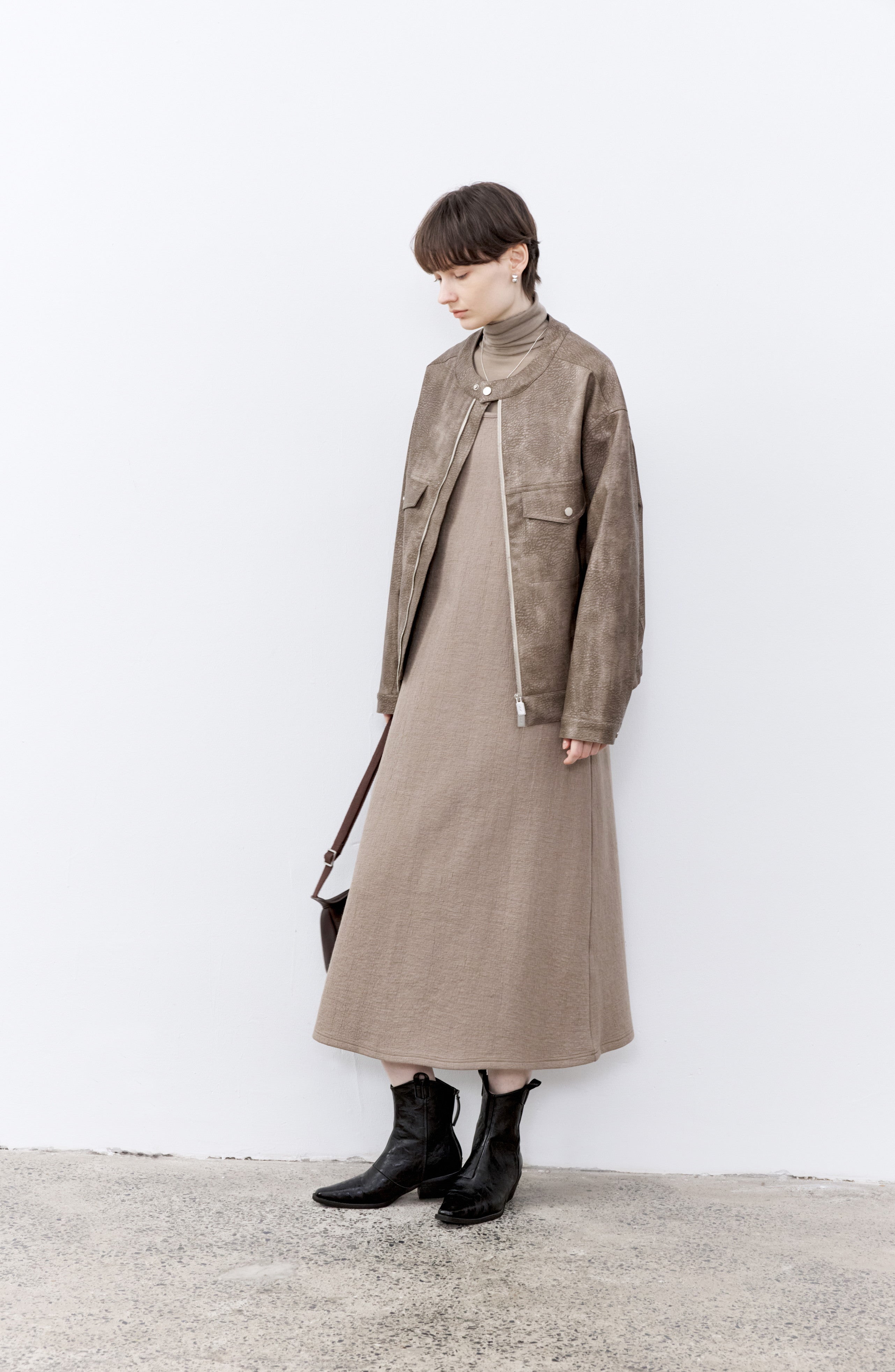 PEBBLED LEATHER JACKET