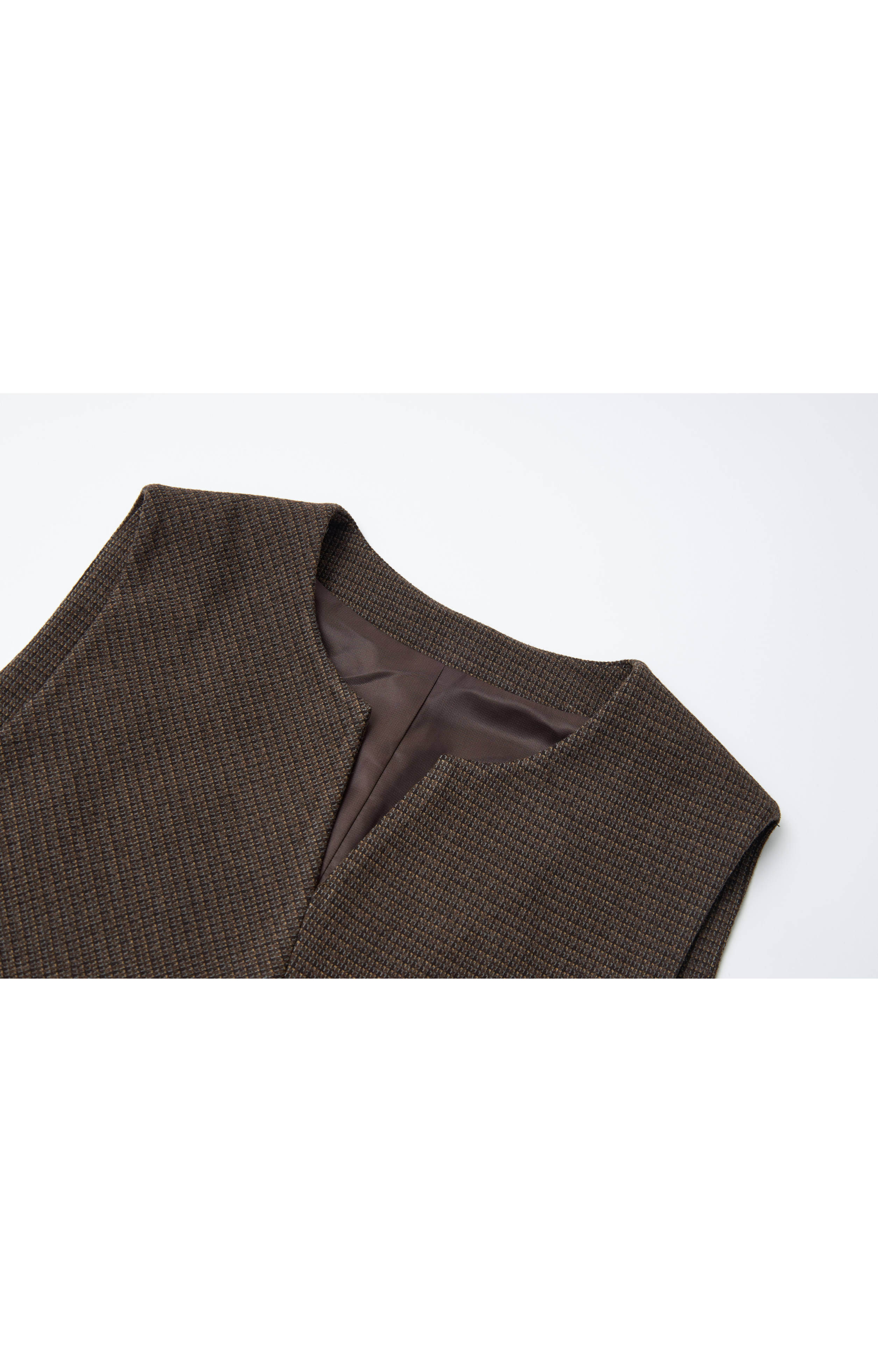 PLAID VEST MINI DRESS