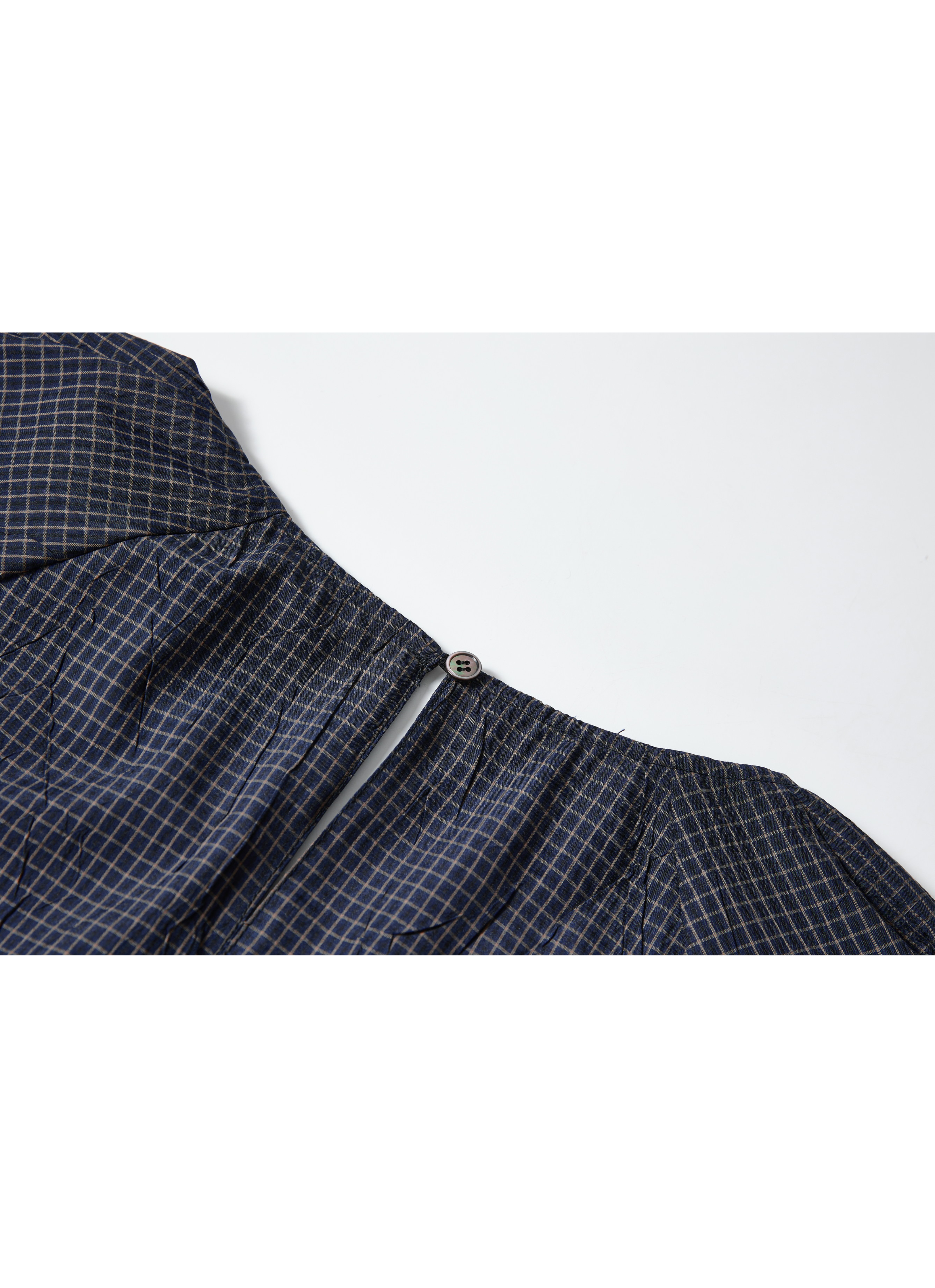 GRID CHECK SCARF SHIRT