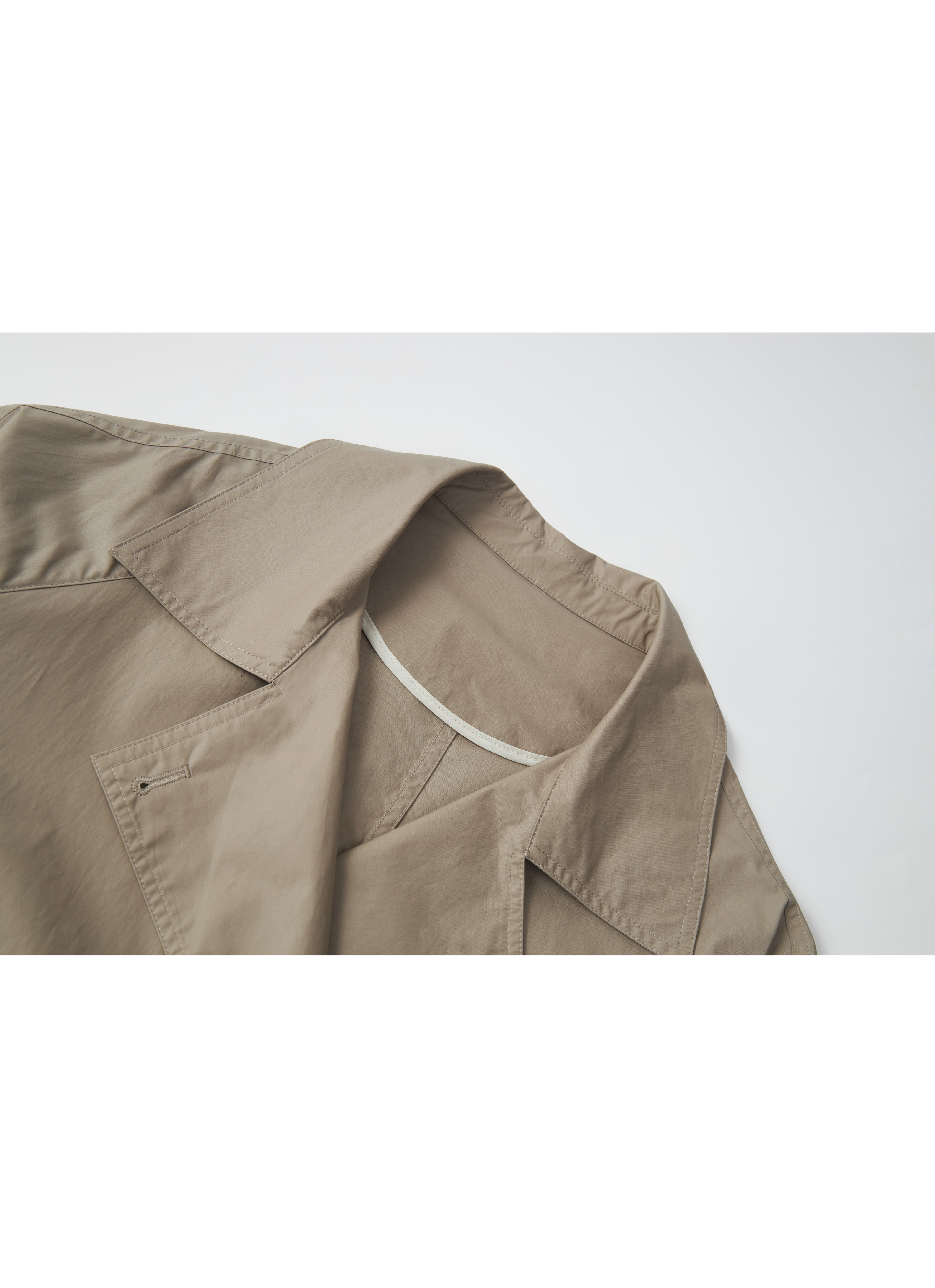 COATING TEXTURE MIDI TRENCH / コーティングテクスチャーミドルトレンチ