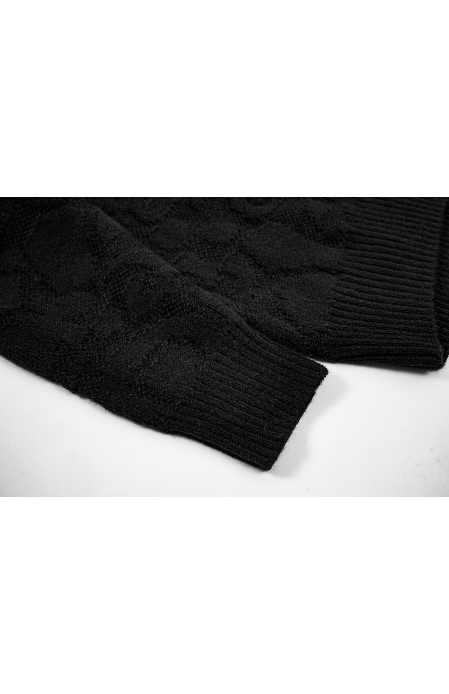 HIGH NECK SWIRL JACQUARD KNIT / ハイネックスワールジャガードニット