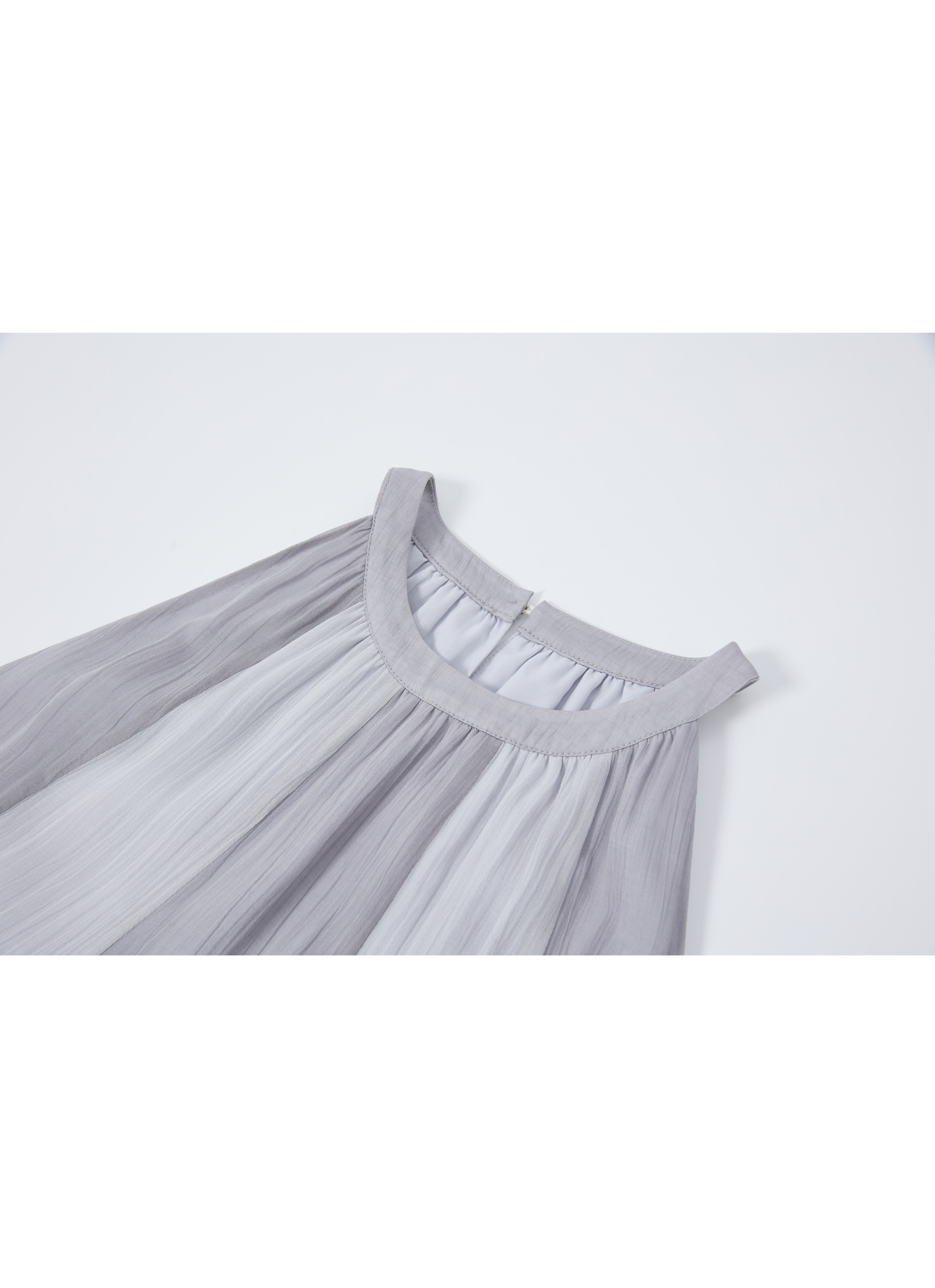 TIERED LACE COLLAR DRESS