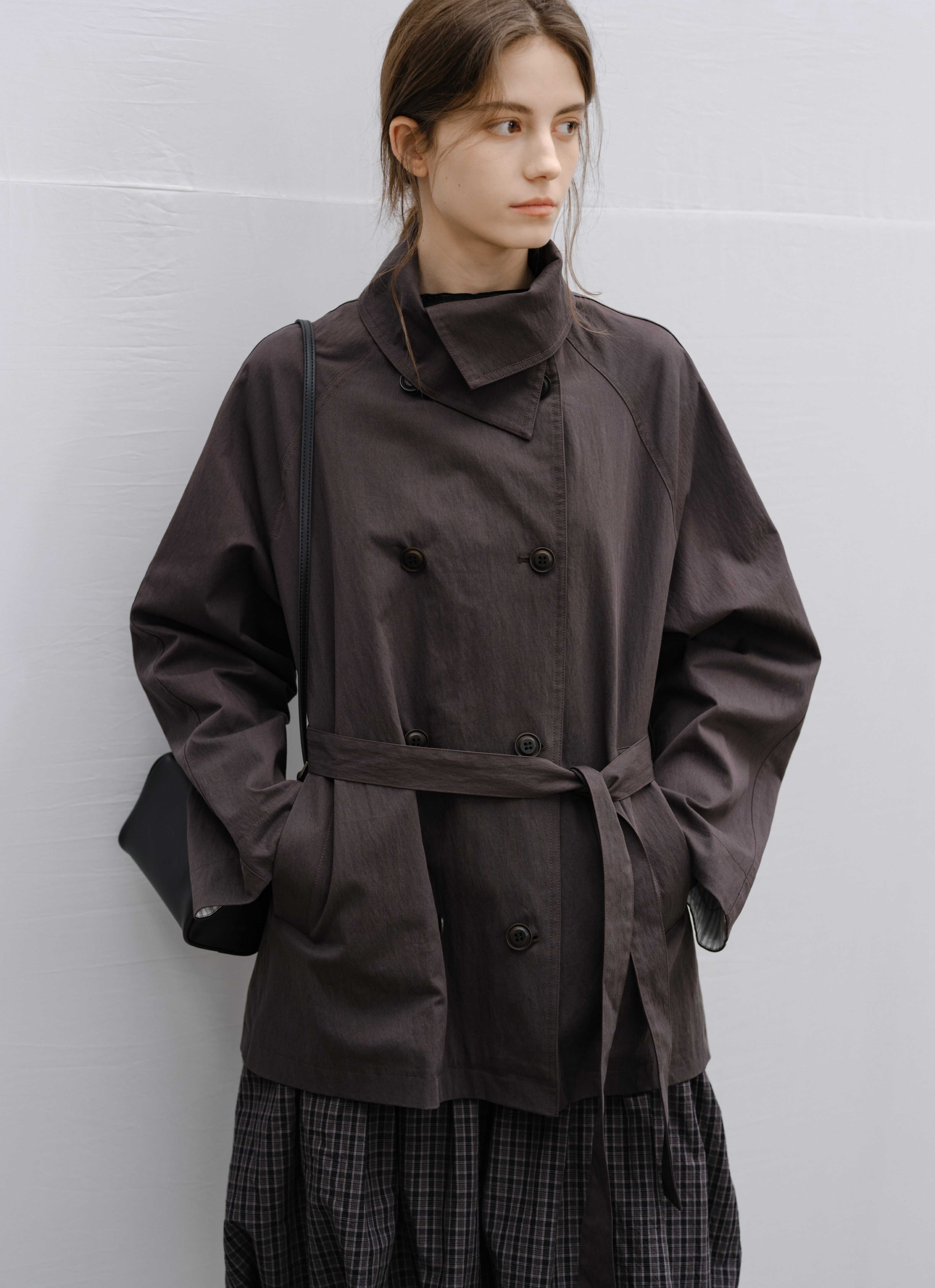 NATURAL COLOR MIDI TRENCH / ナチュラルカラーミドルトレンチ