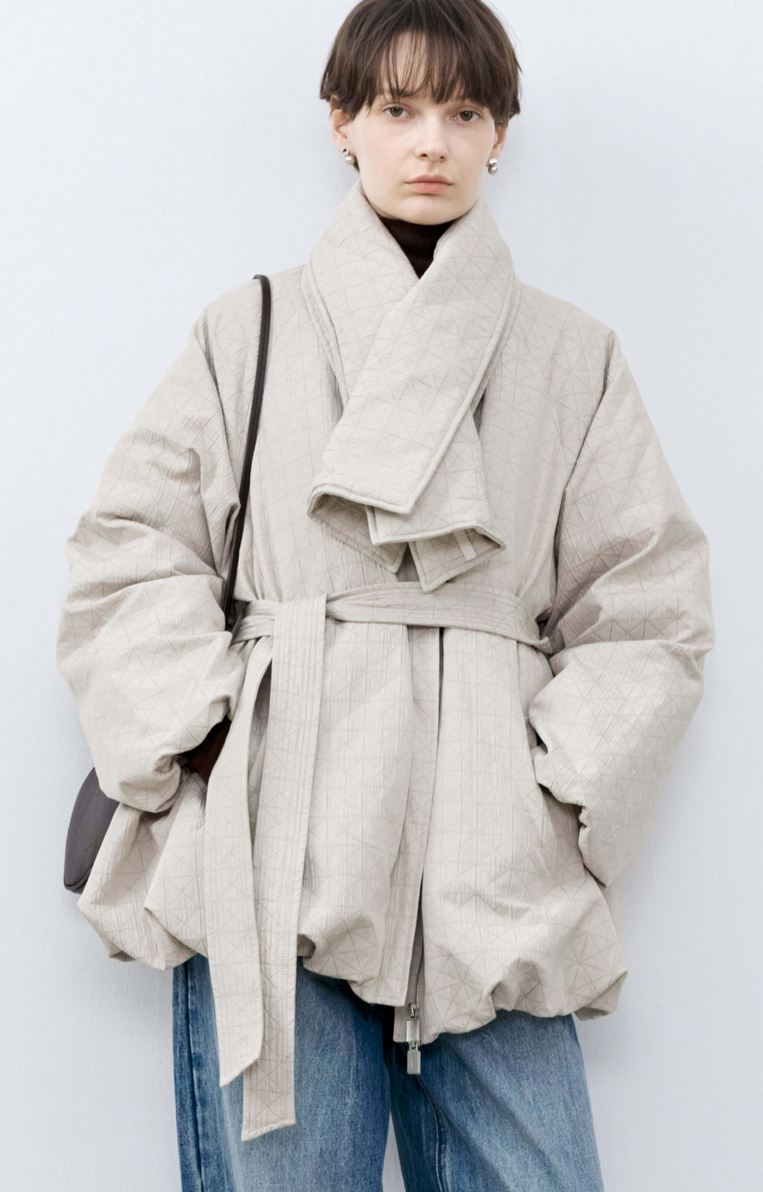 DIAMOND CUT SCARF DOWN / ダイヤモンドカットスカーフダウン