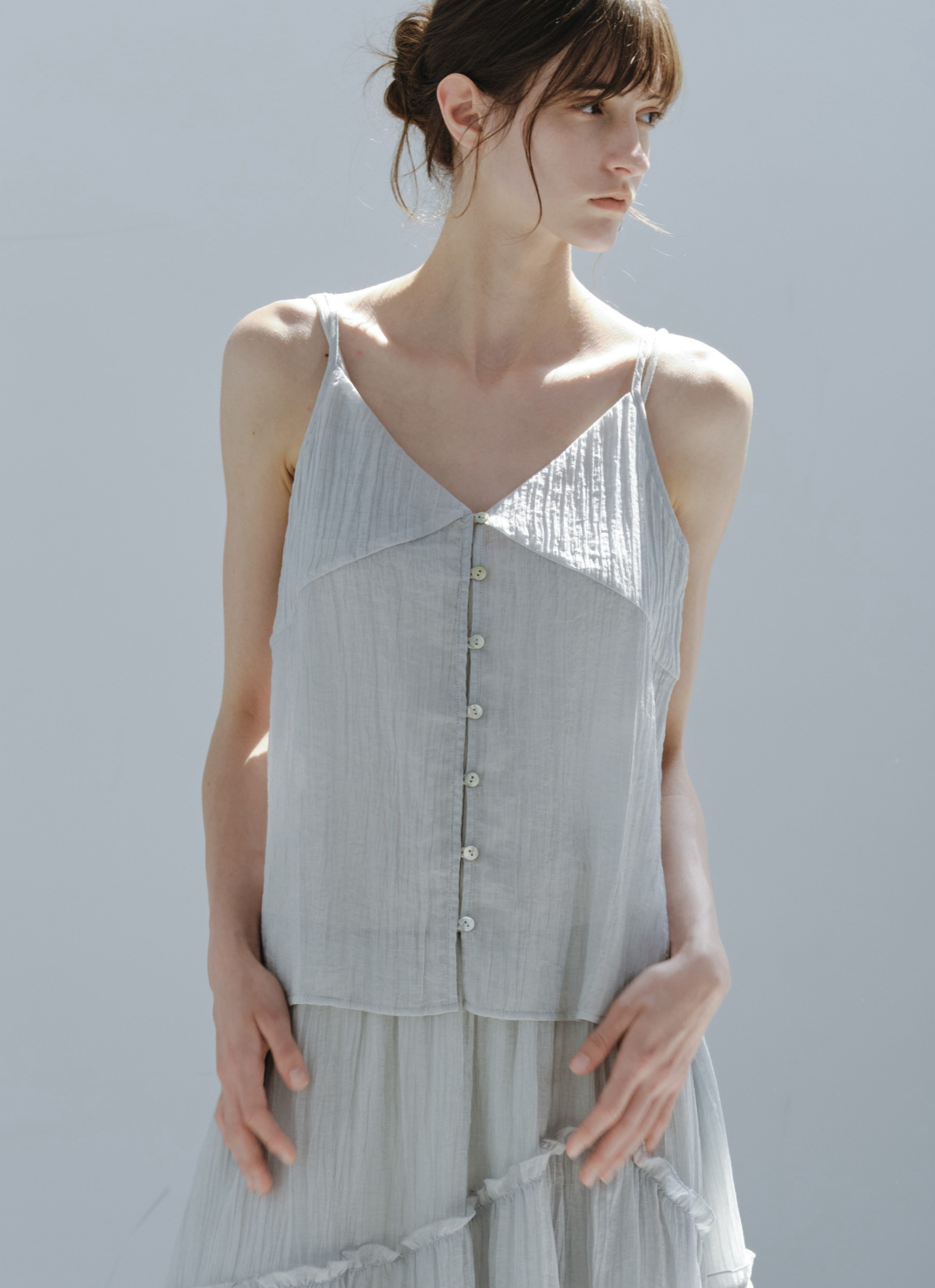 SHEER CREPE CAMI TOP / シアークレープキャミトップ