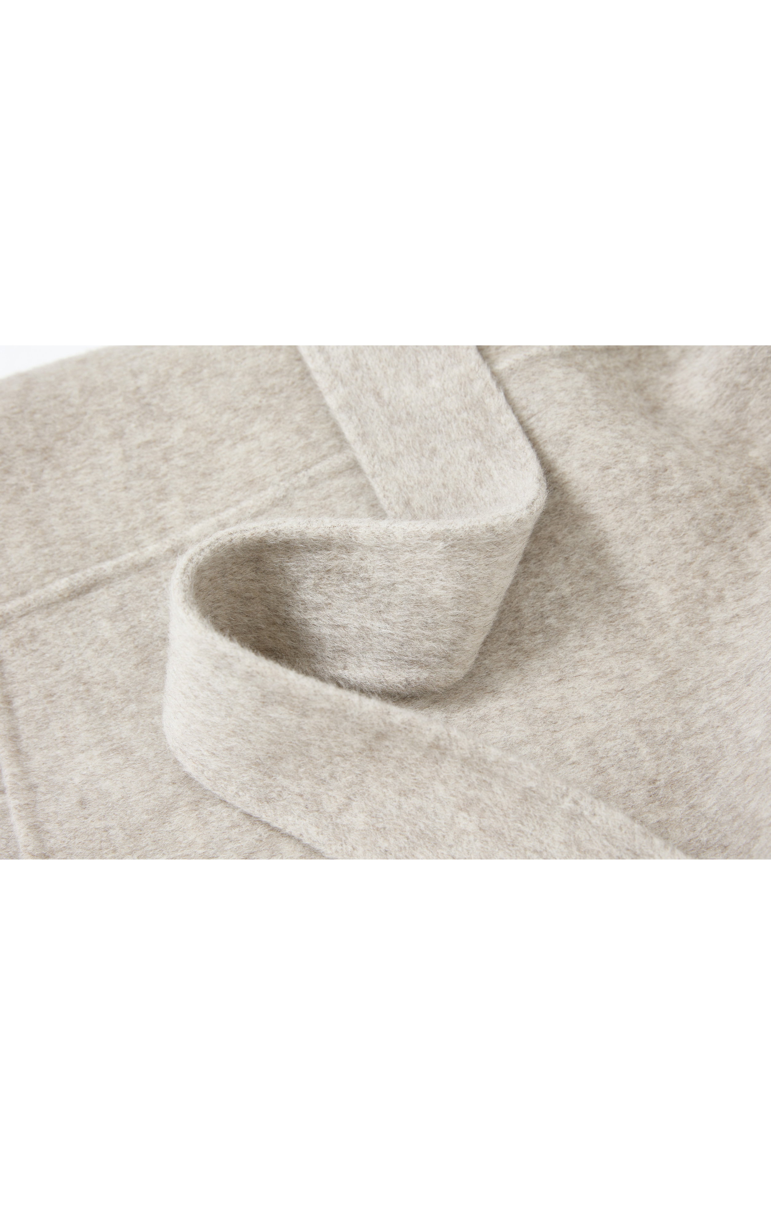 FEATHER WOOL MIDI COAT / Feather wool midi coat