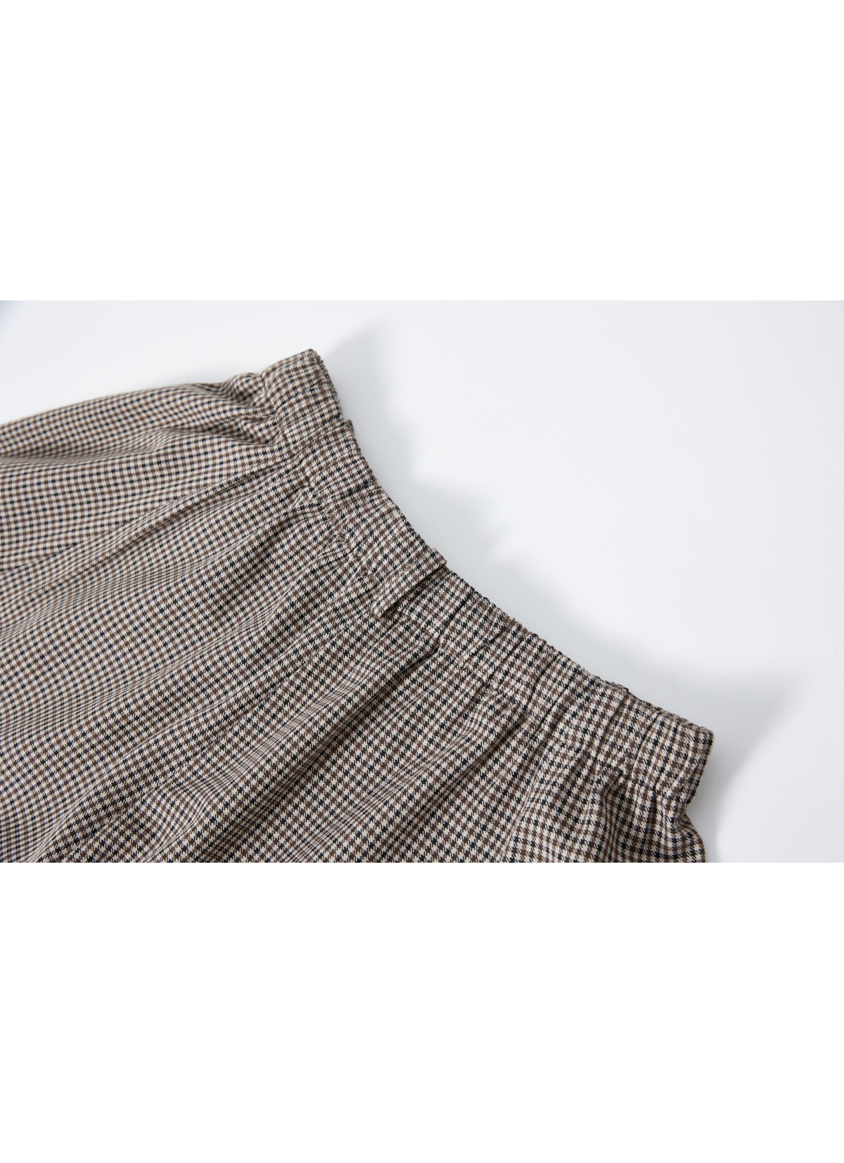CHECK COCOON WIDE PANTS