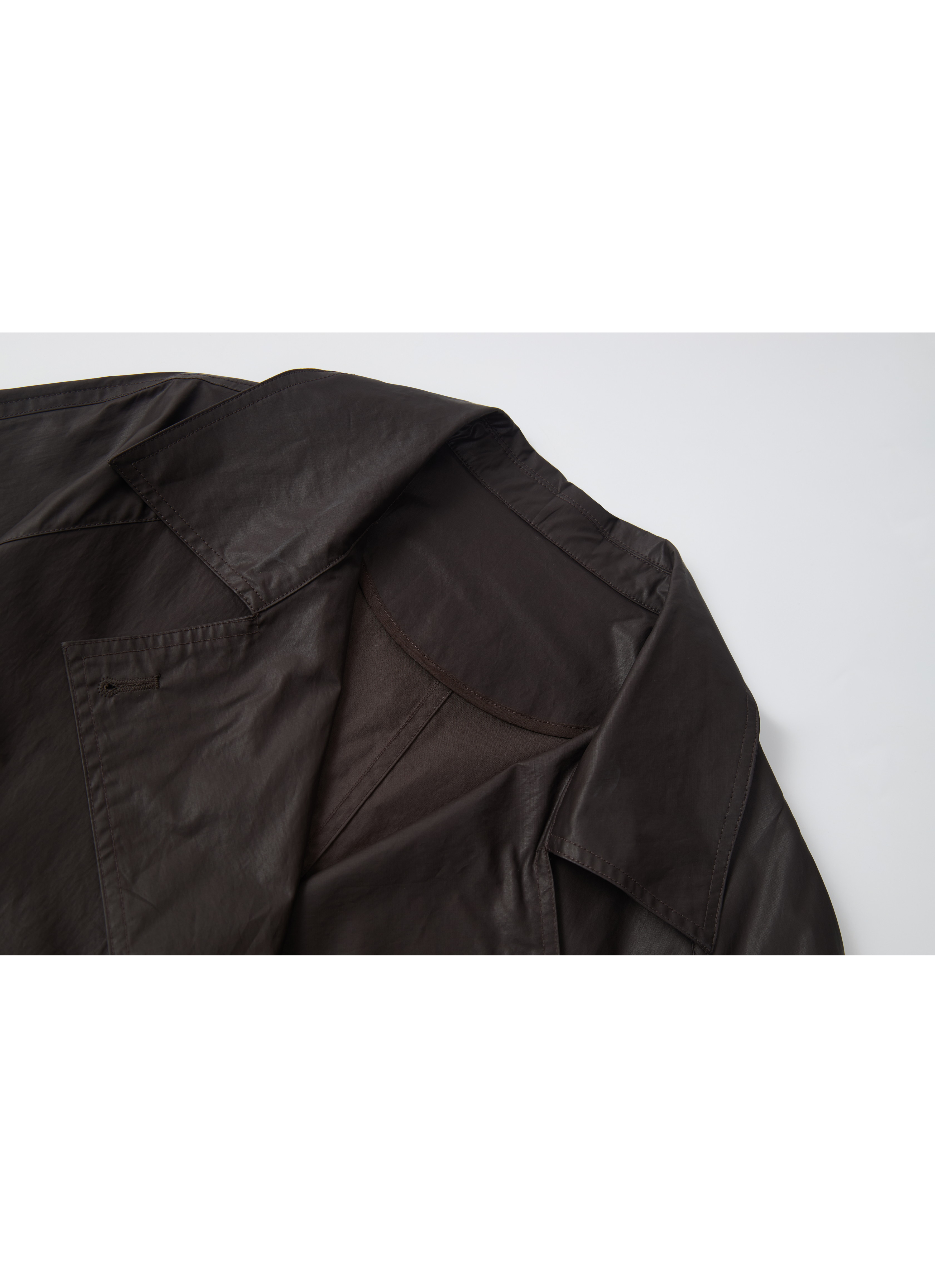 COATING TEXTURE MIDI TRENCH / コーティングテクスチャーミドルトレンチ