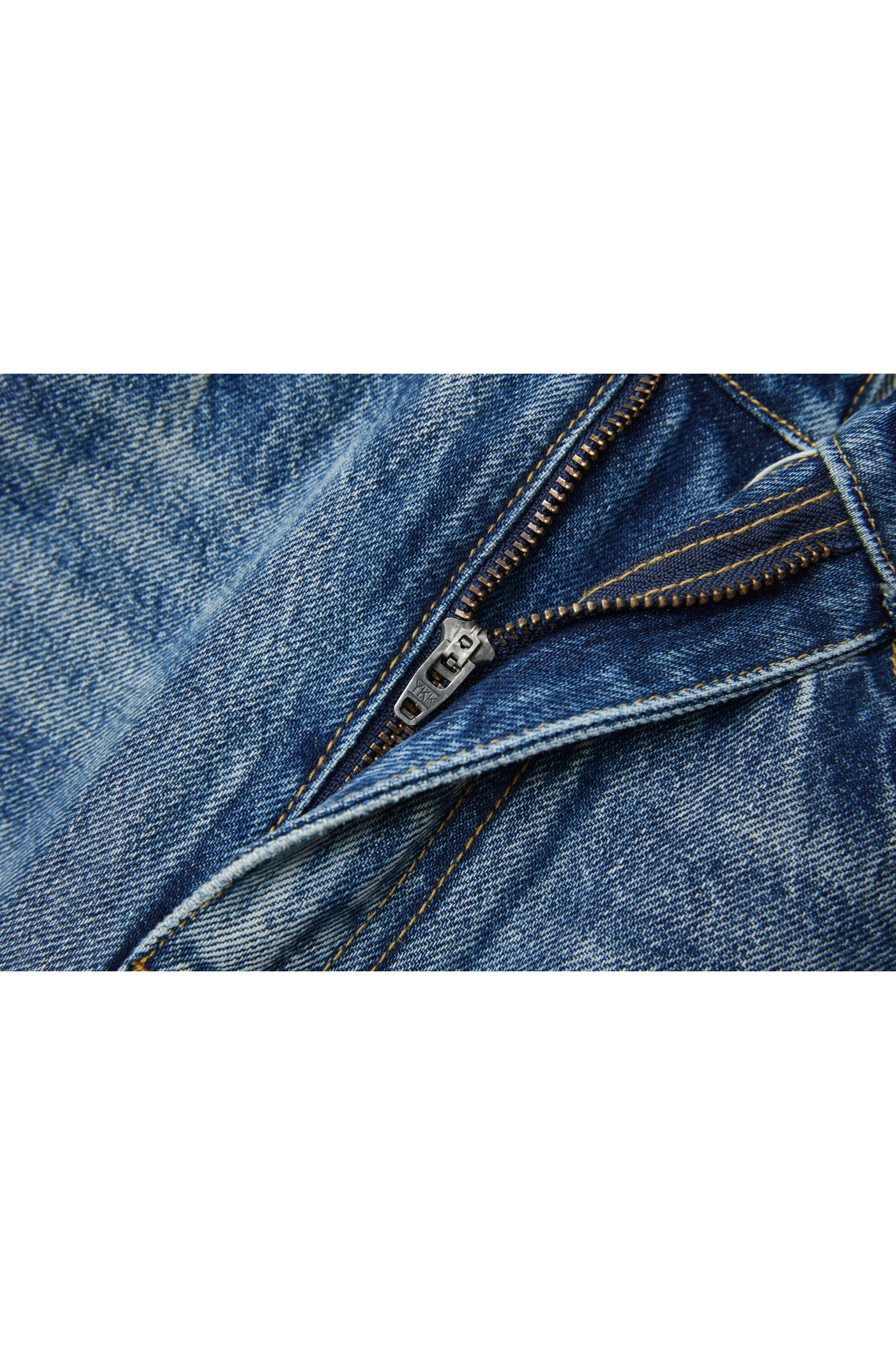 BASIC SLIT DENIM SKIRT