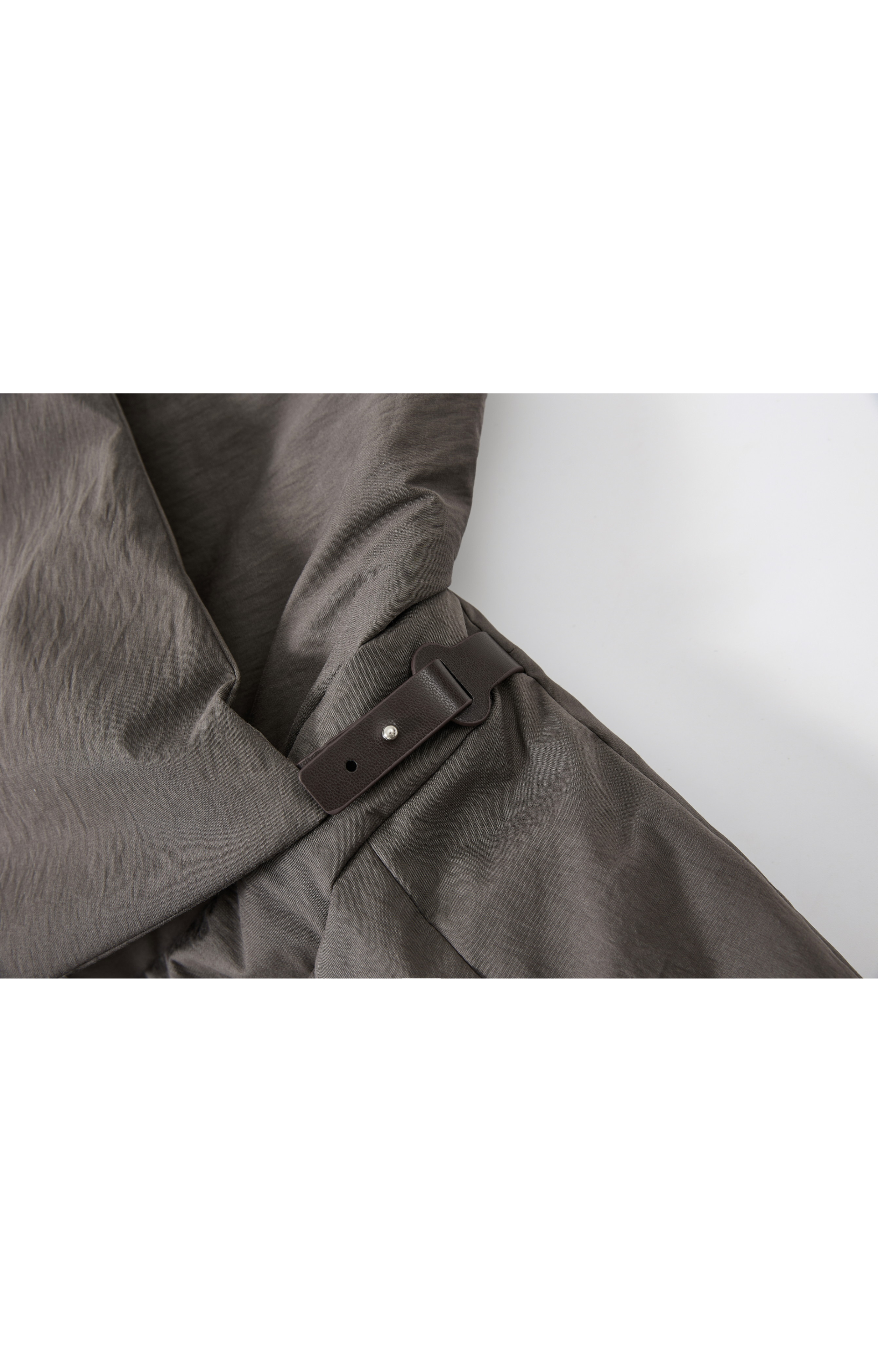 WRAP LAPEL ROUND DOWN / ラップラペルラウンドダウン