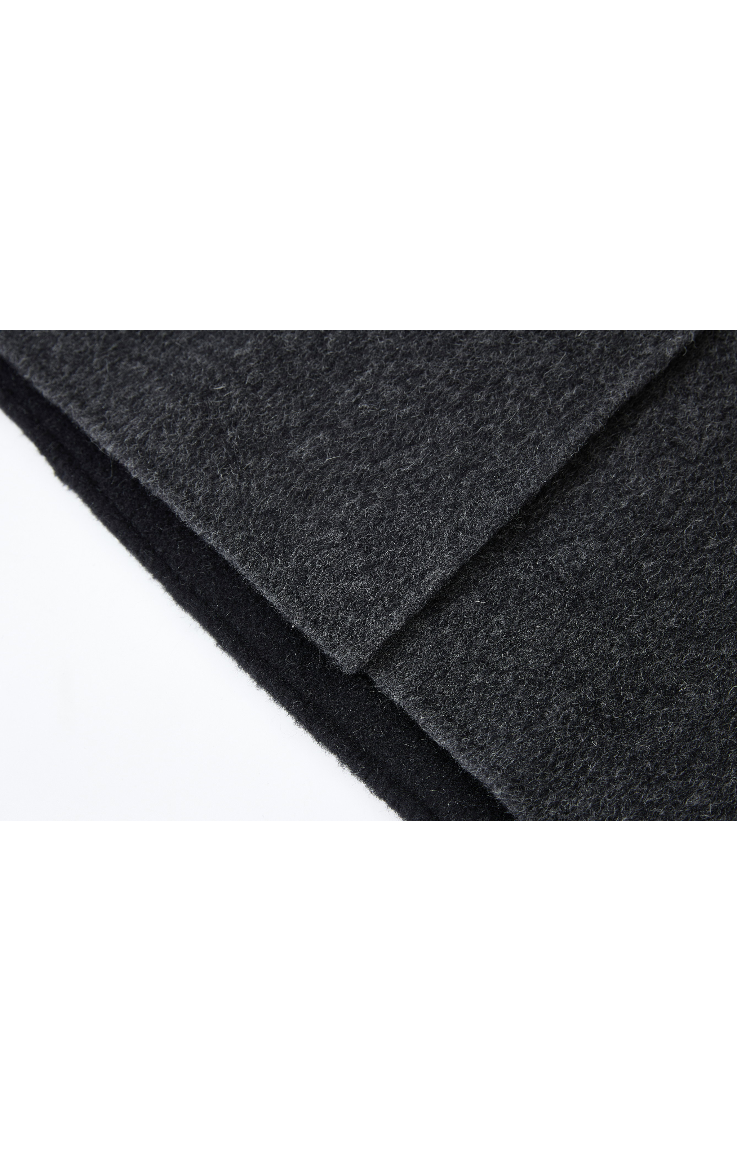 WRAP LAPEL WOOL COAT / ラップラペルウールコート