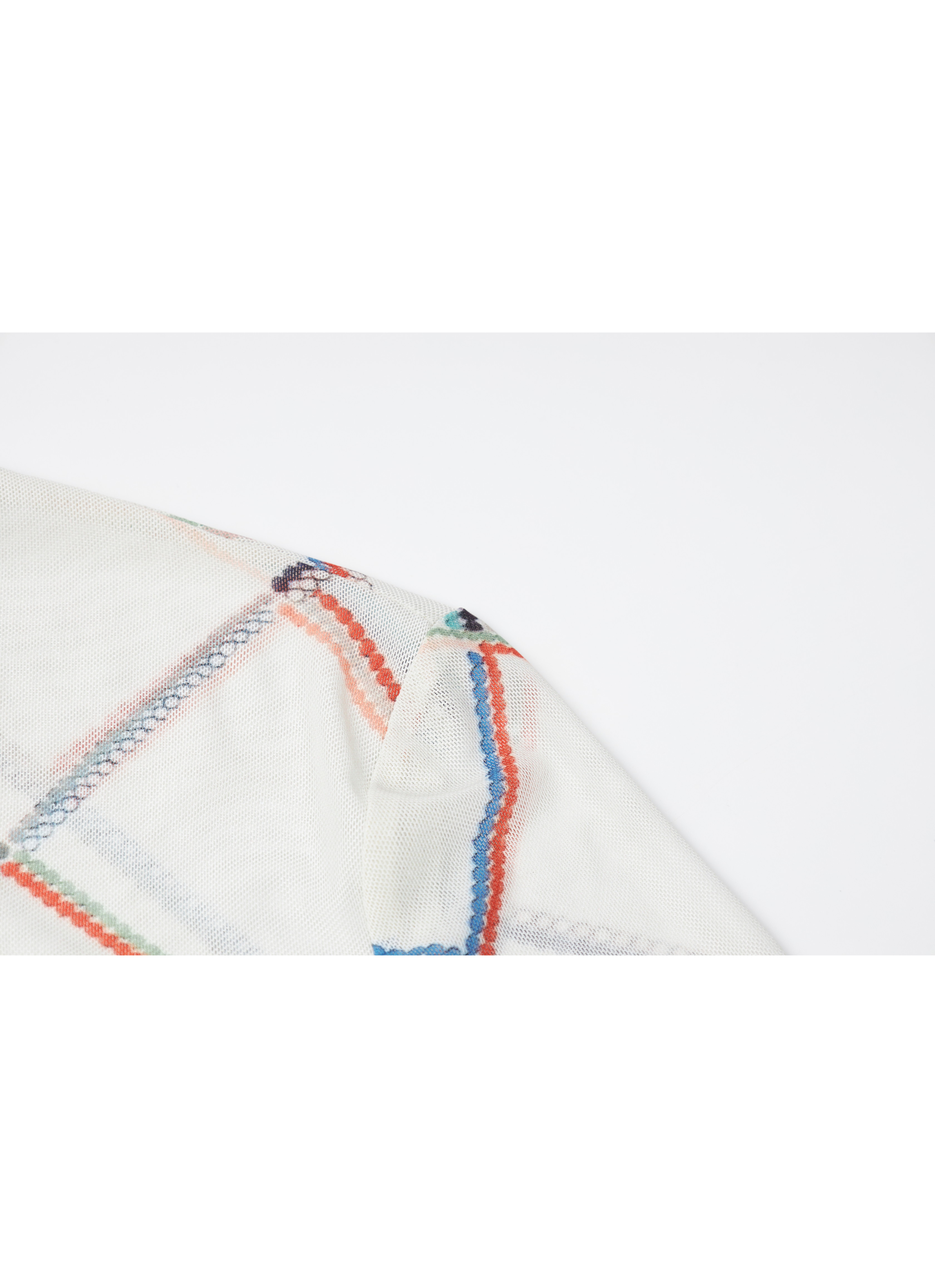 GRID DESIGN SHEER TOP / グリッドデザインシアートップ