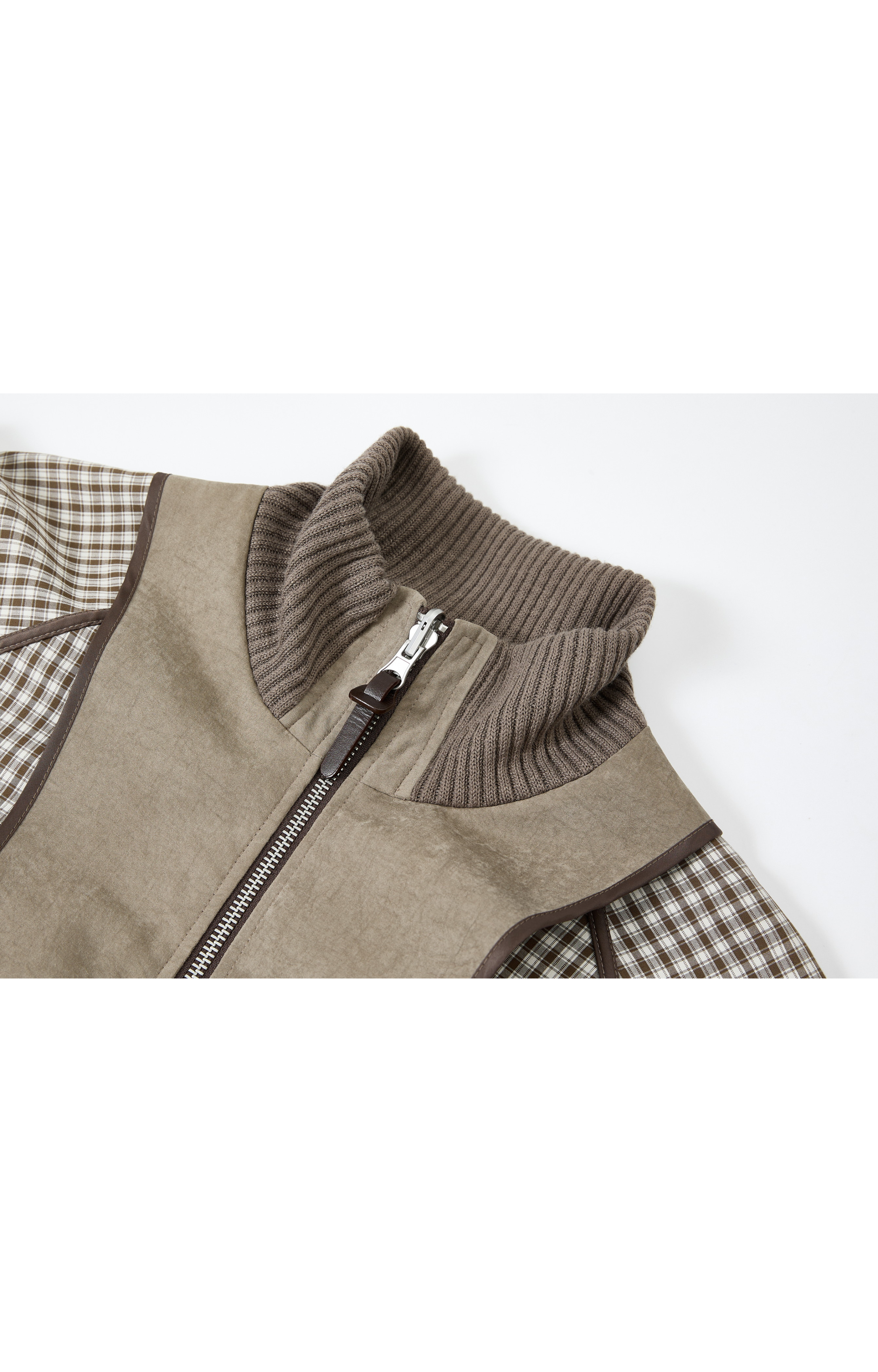 REVERSE PLAID DESIGN JACKET / 리버스 체크 디자인 재킷