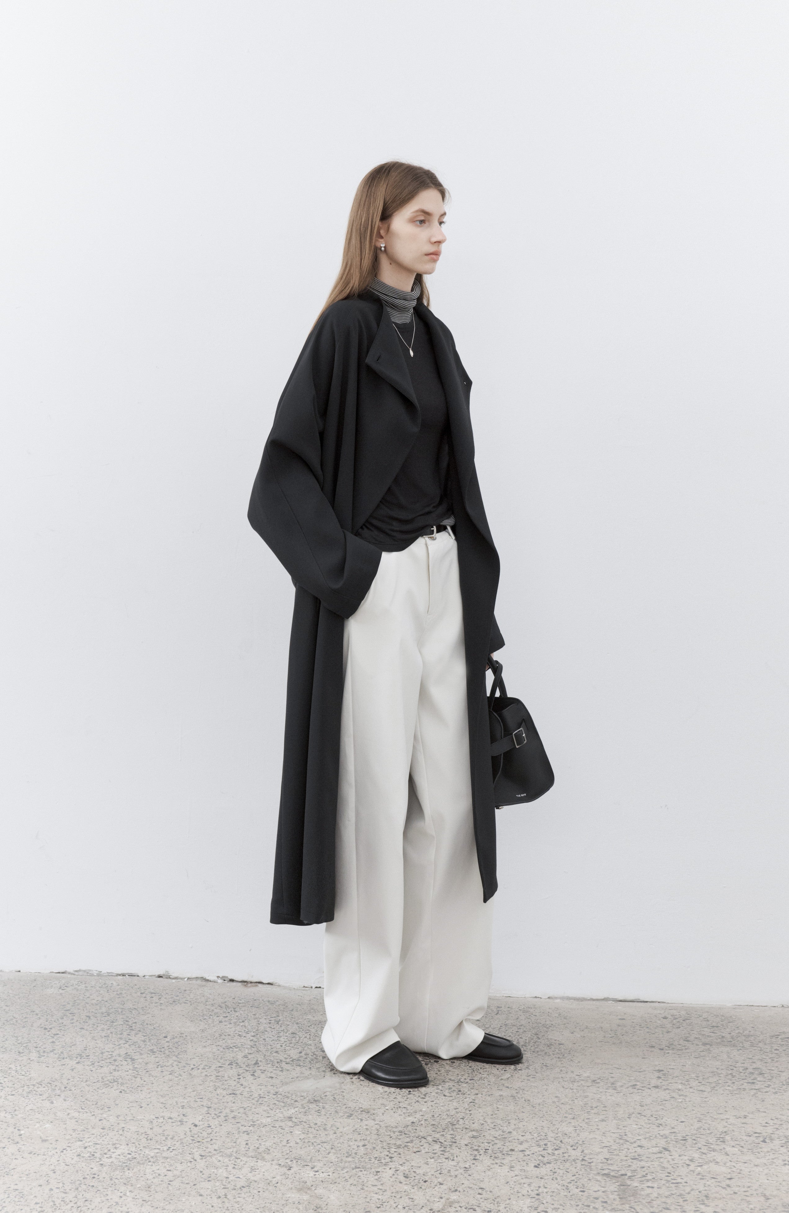 SMOOTH FLARE LAPEL TRENCH / スムースフレアラペルトレンチ