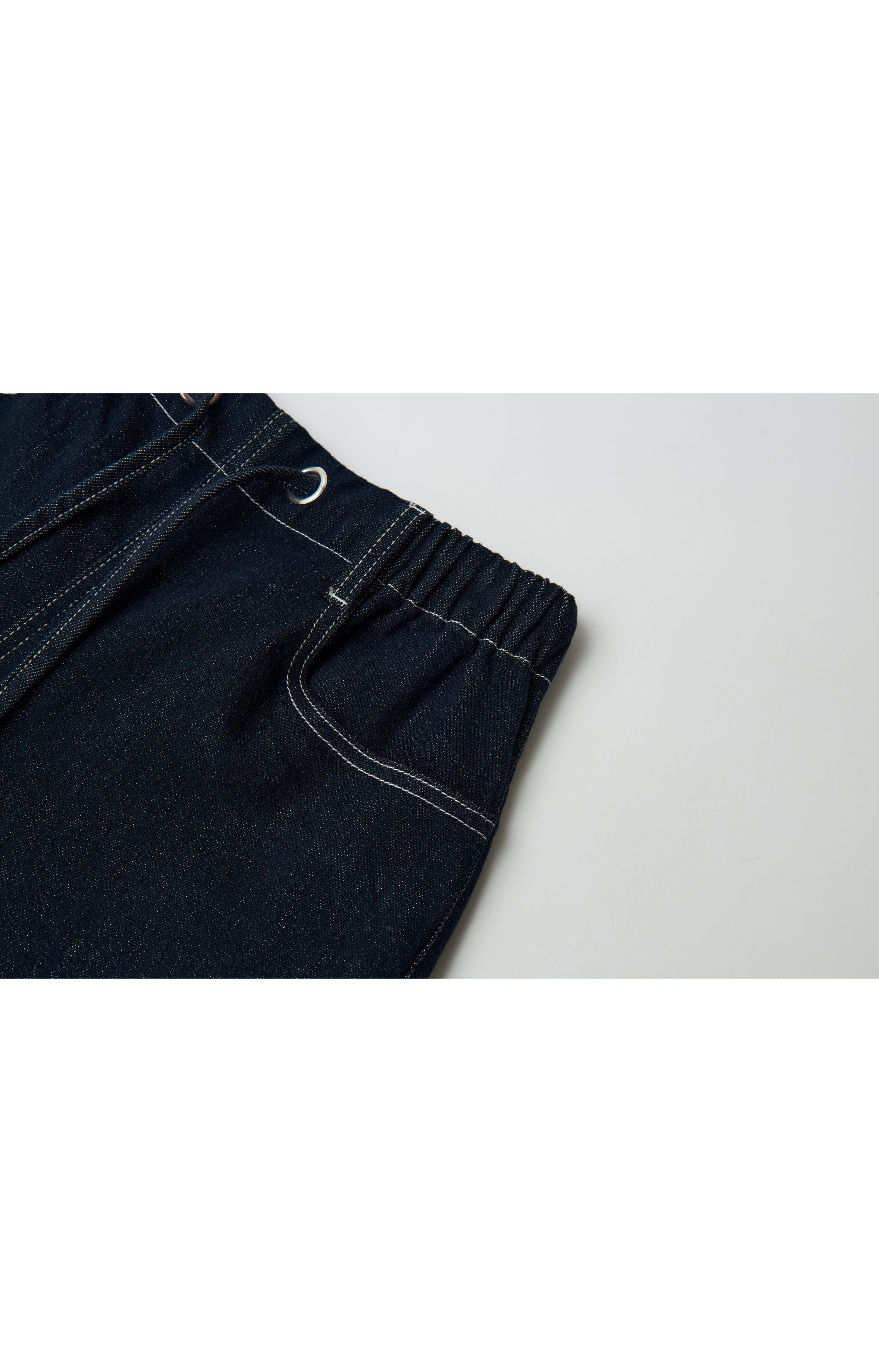 CONTRAST STITCH WIDE JEANS / 콘트라스트 스티치 와이드 청바지