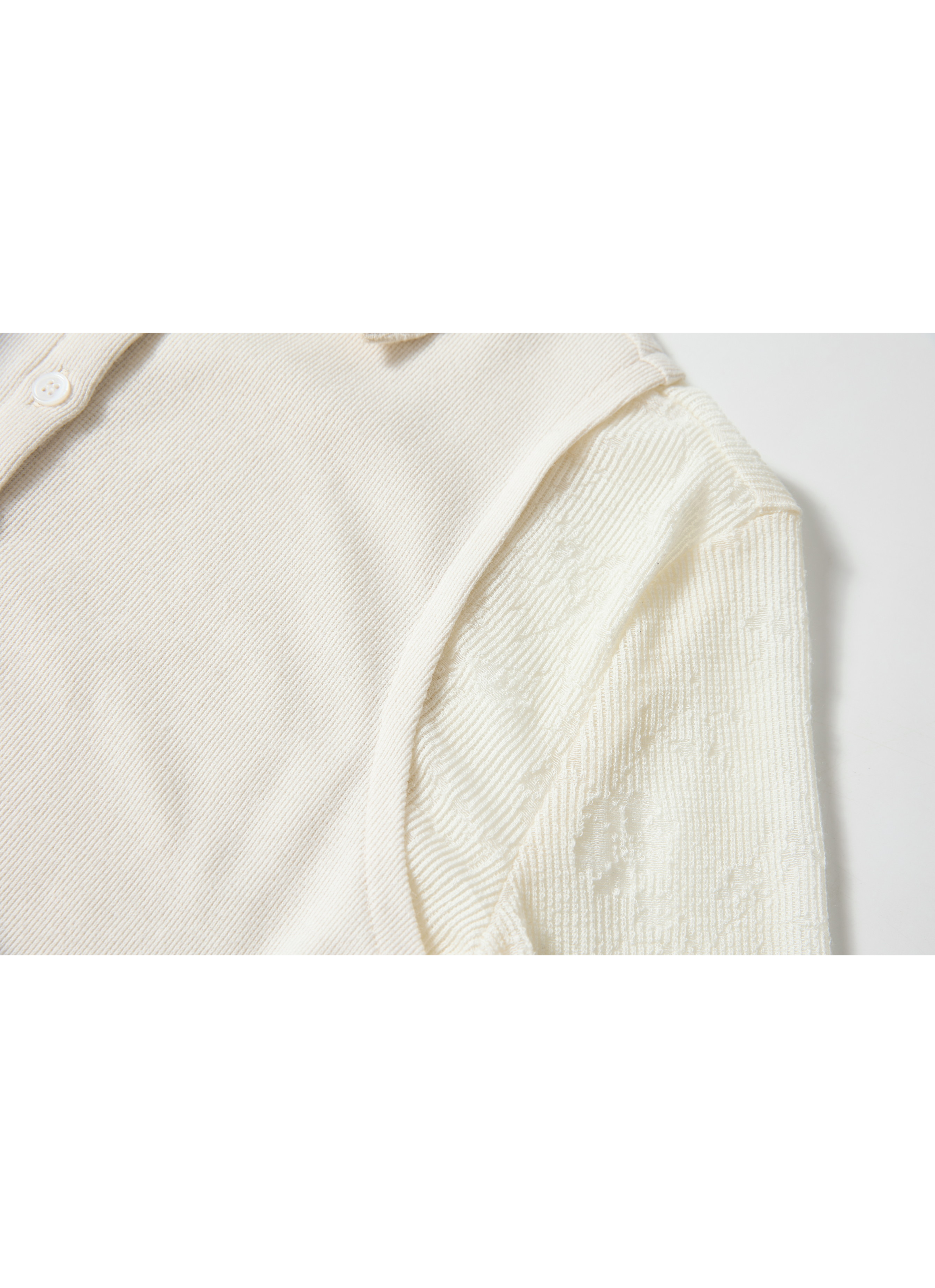 JACQUARD SLEEVE FIT TOP