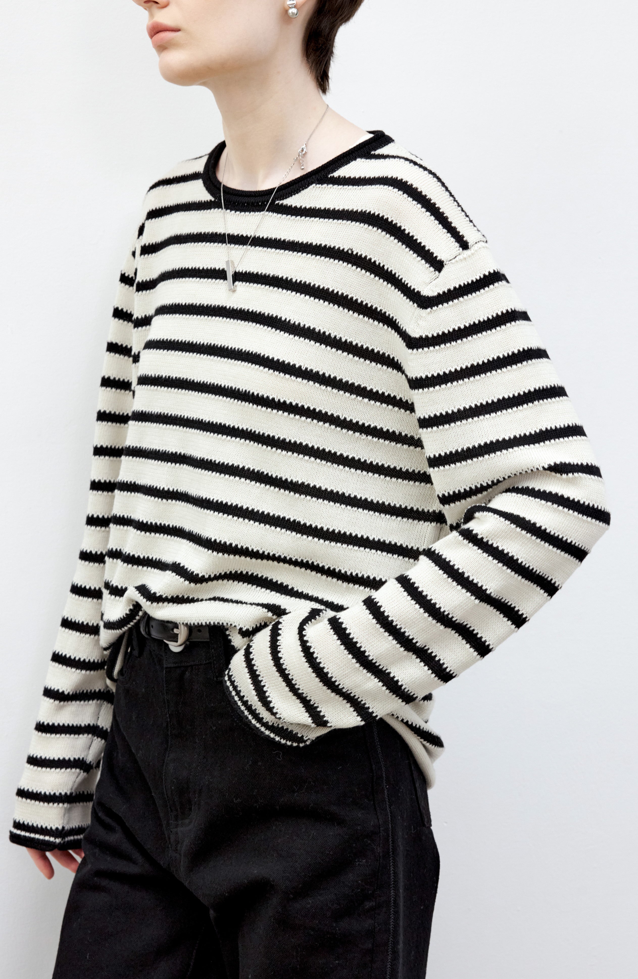 FULL STRIPE LOOSE SWEATER