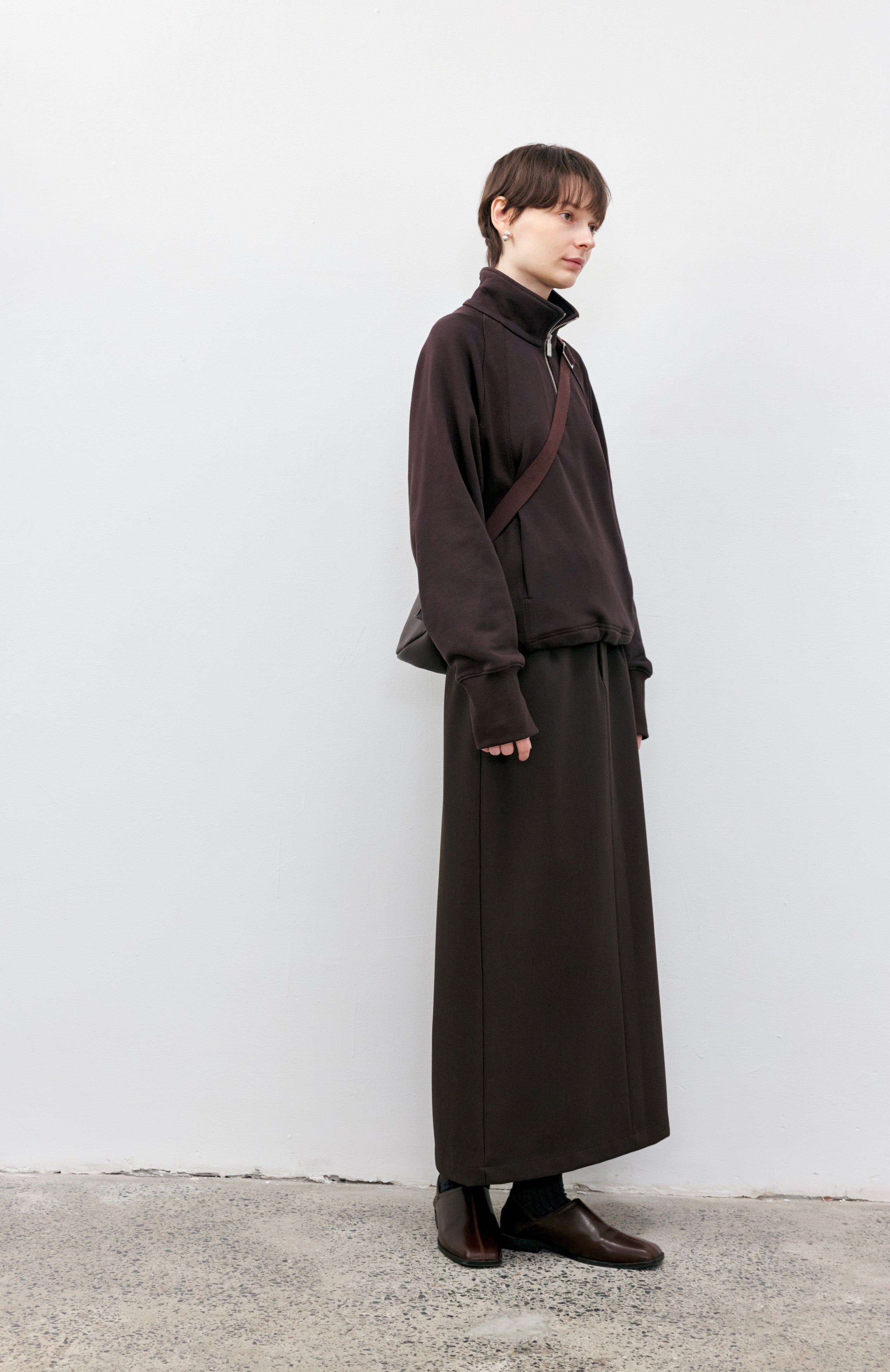 HALF ZIP CALM SWEATSHIRT / ハーフジップカームスウェット