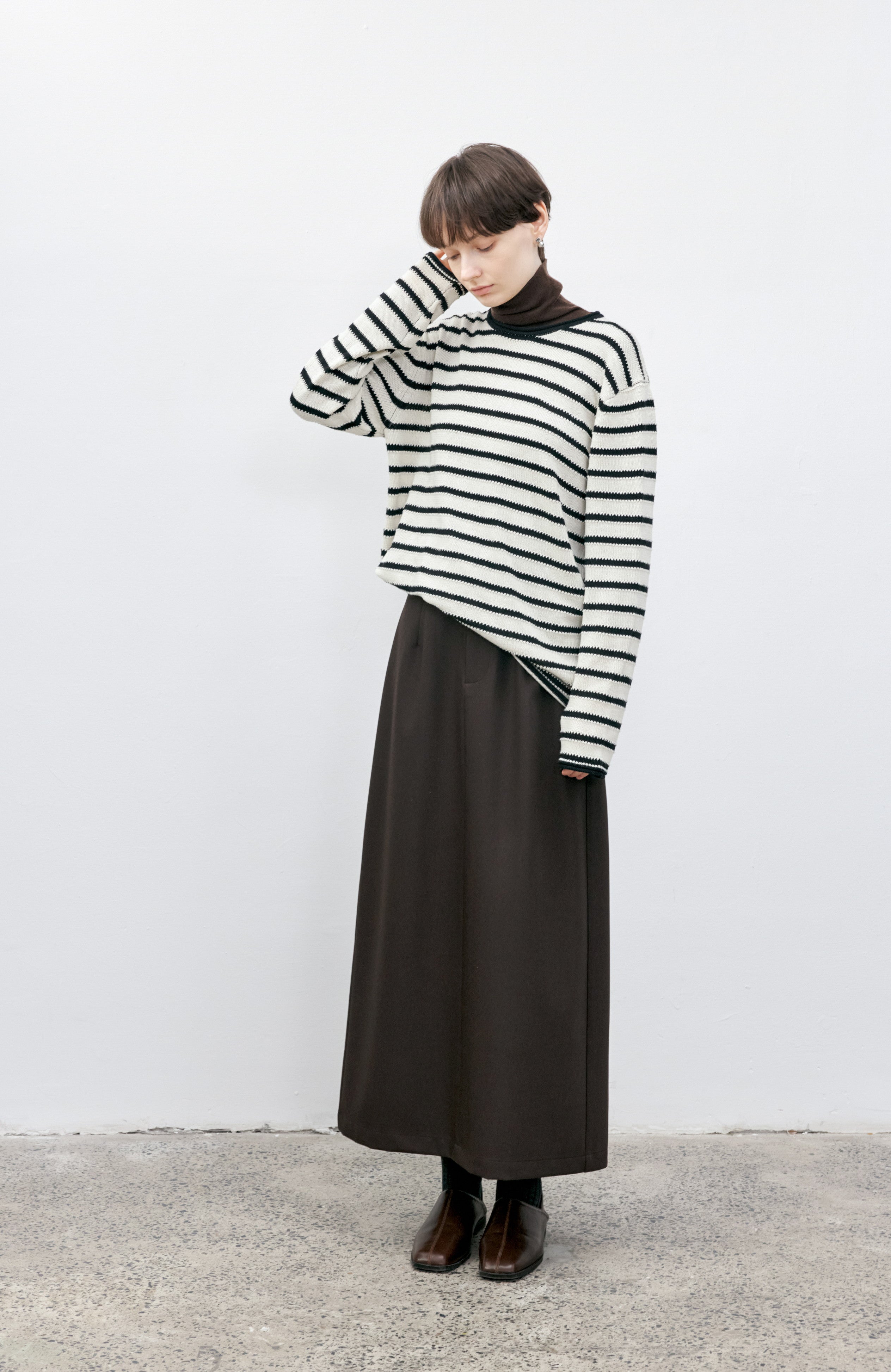 FULL STRIPE LOOSE SWEATER