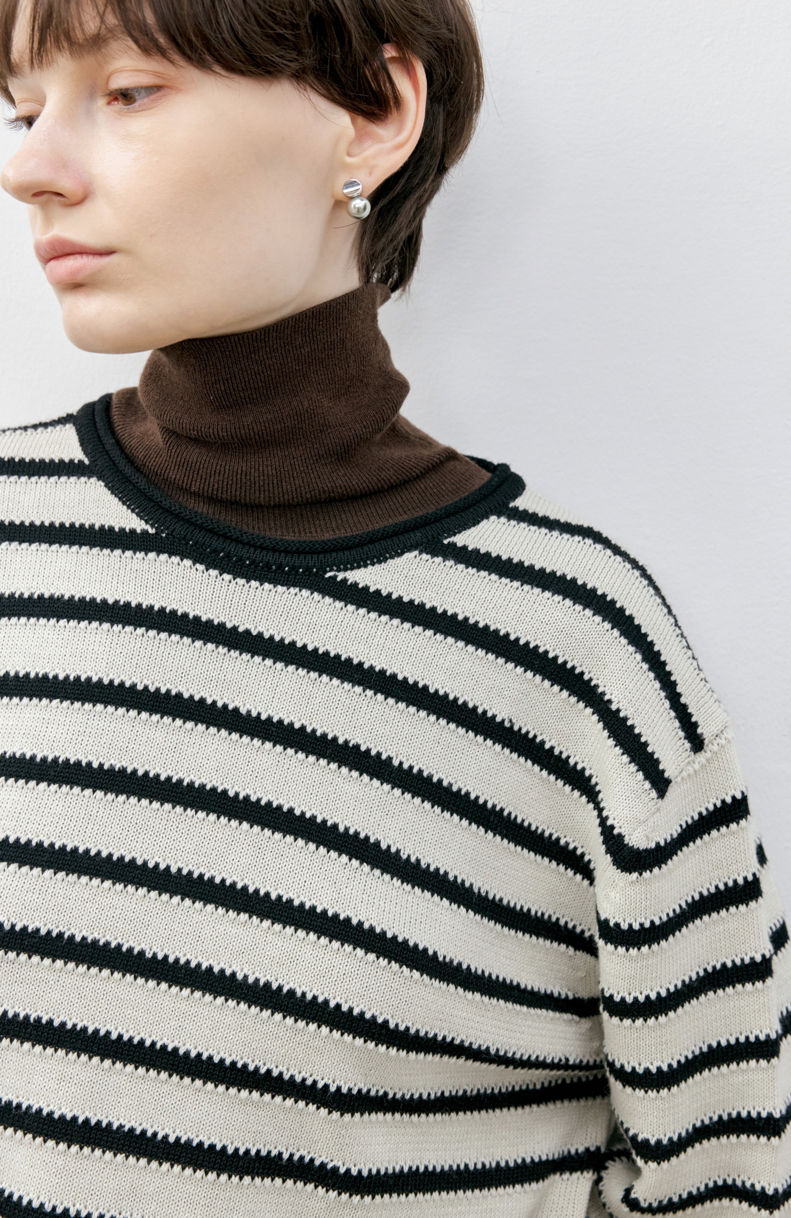 FULL STRIPE LOOSE SWEATER