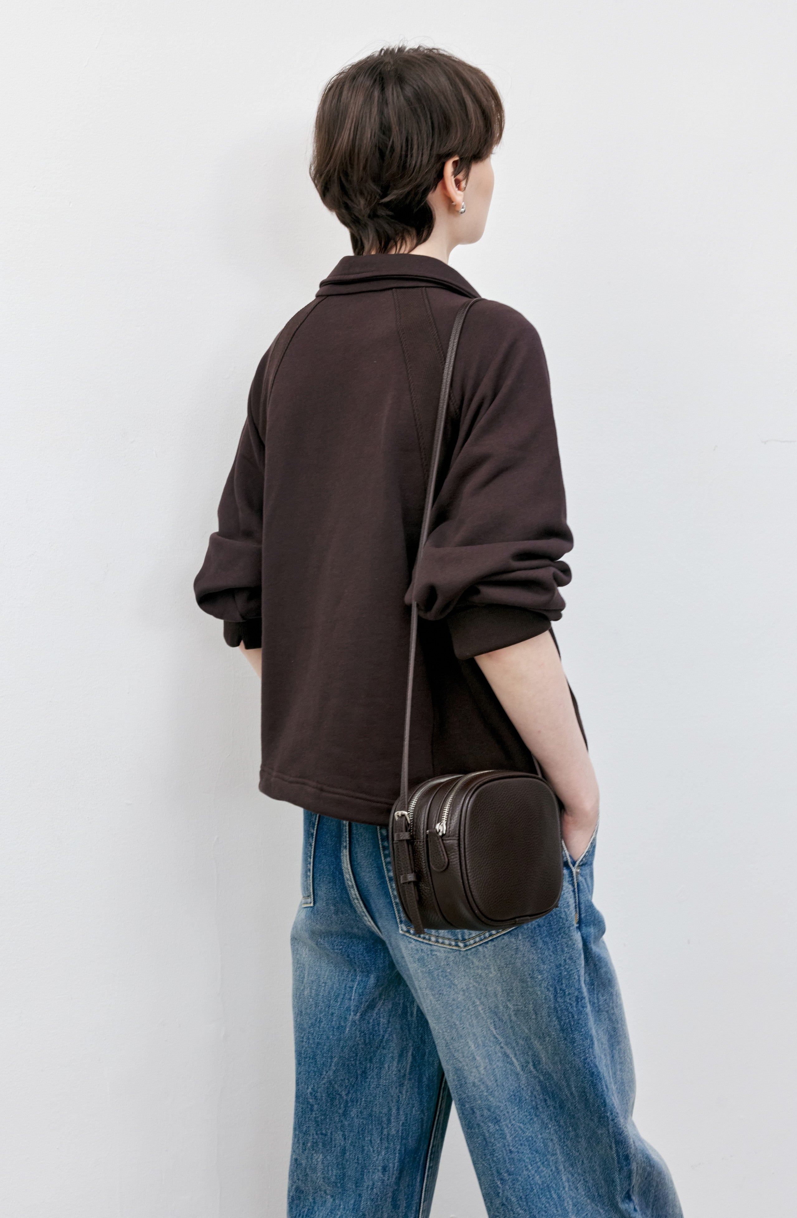HALF ZIP CALM SWEATSHIRT / ハーフジップカームスウェット
