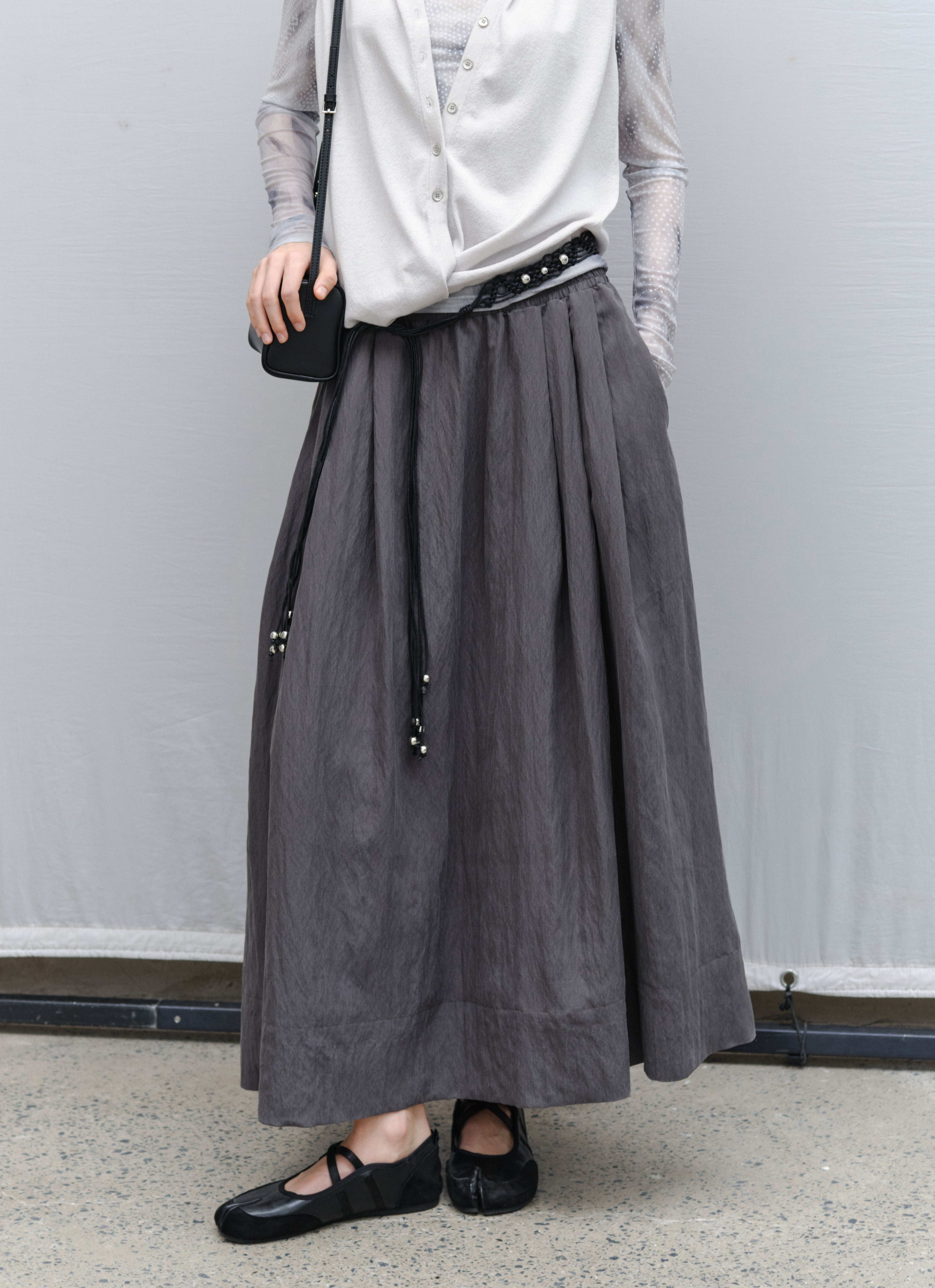 DRY CRINKLE SMOOTH SKIRT / ドライクリンクルスムーススカート