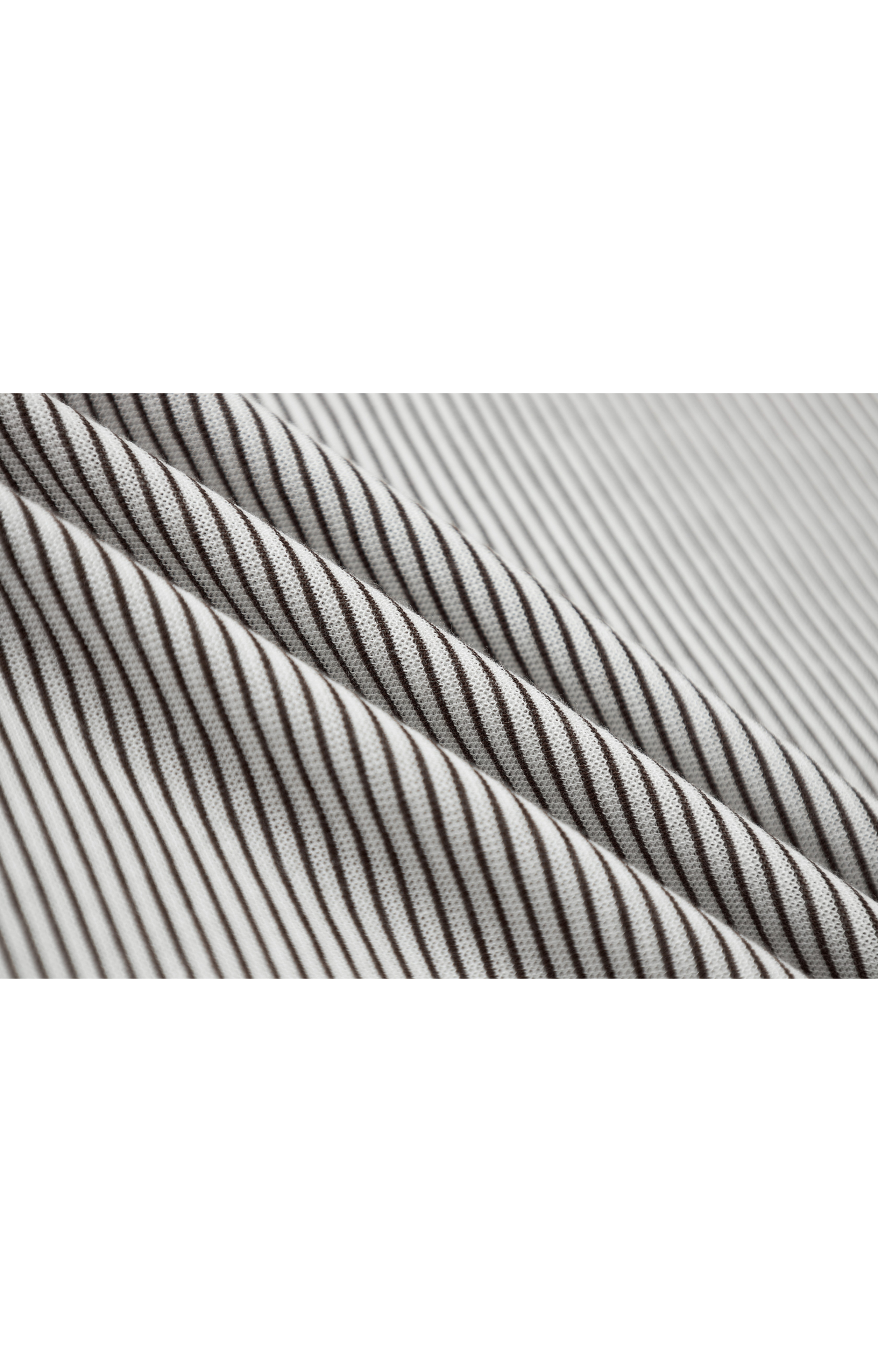 HOODED STRIPE FIT LONG T-SHIRT / フードストライプフィットロングTシャツ
