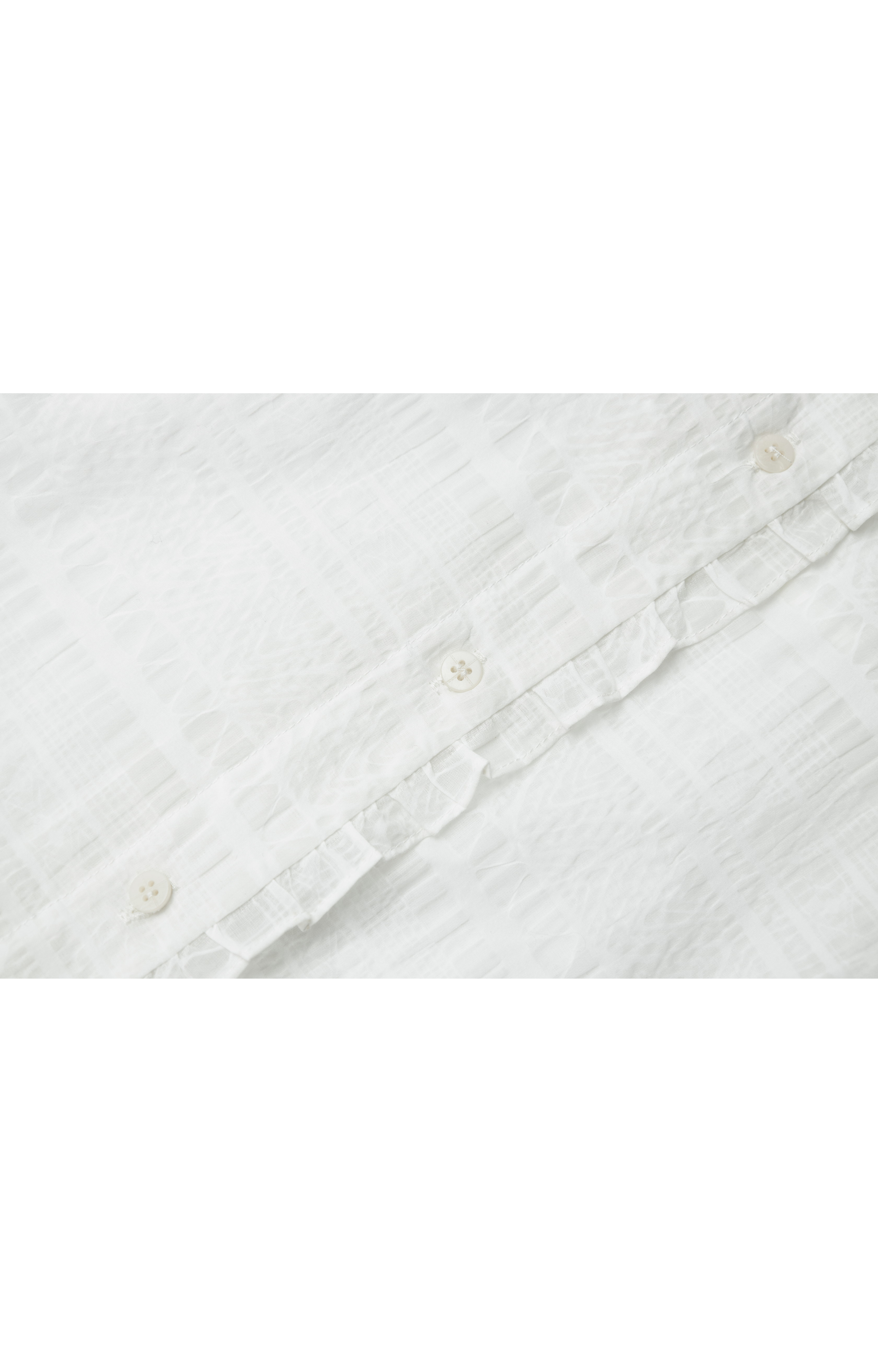 LACE MIX SHEER SHIRT / レースミックスシアーシャツ